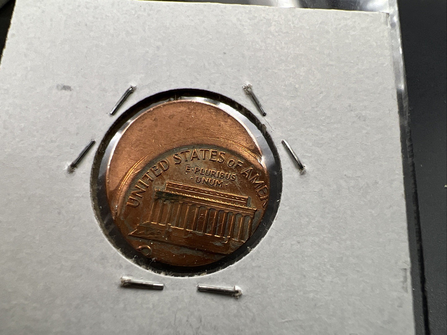 198X P 1c Lincoln Memorial Cent 50% Off Center Error UNC SKU#A