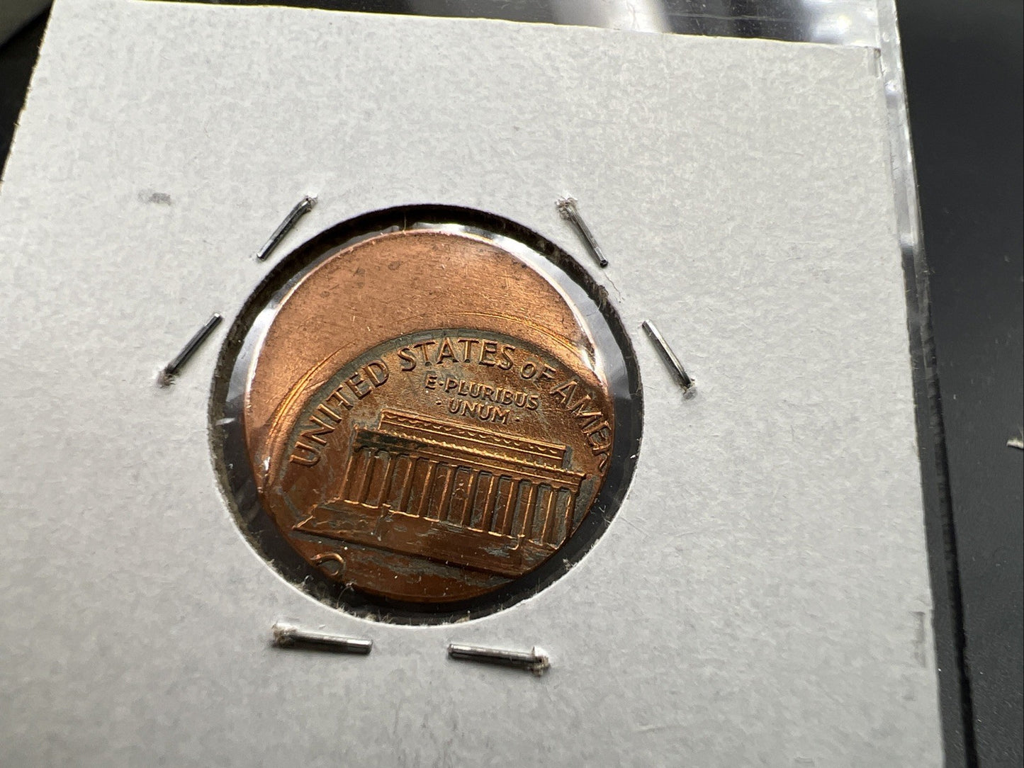 198X P 1c Lincoln Memorial Cent 50% Off Center Error UNC SKU#A