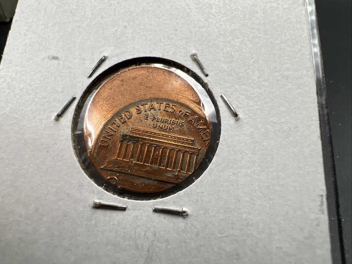 198X P 1c Lincoln Memorial Cent 50% Off Center Error UNC SKU#A