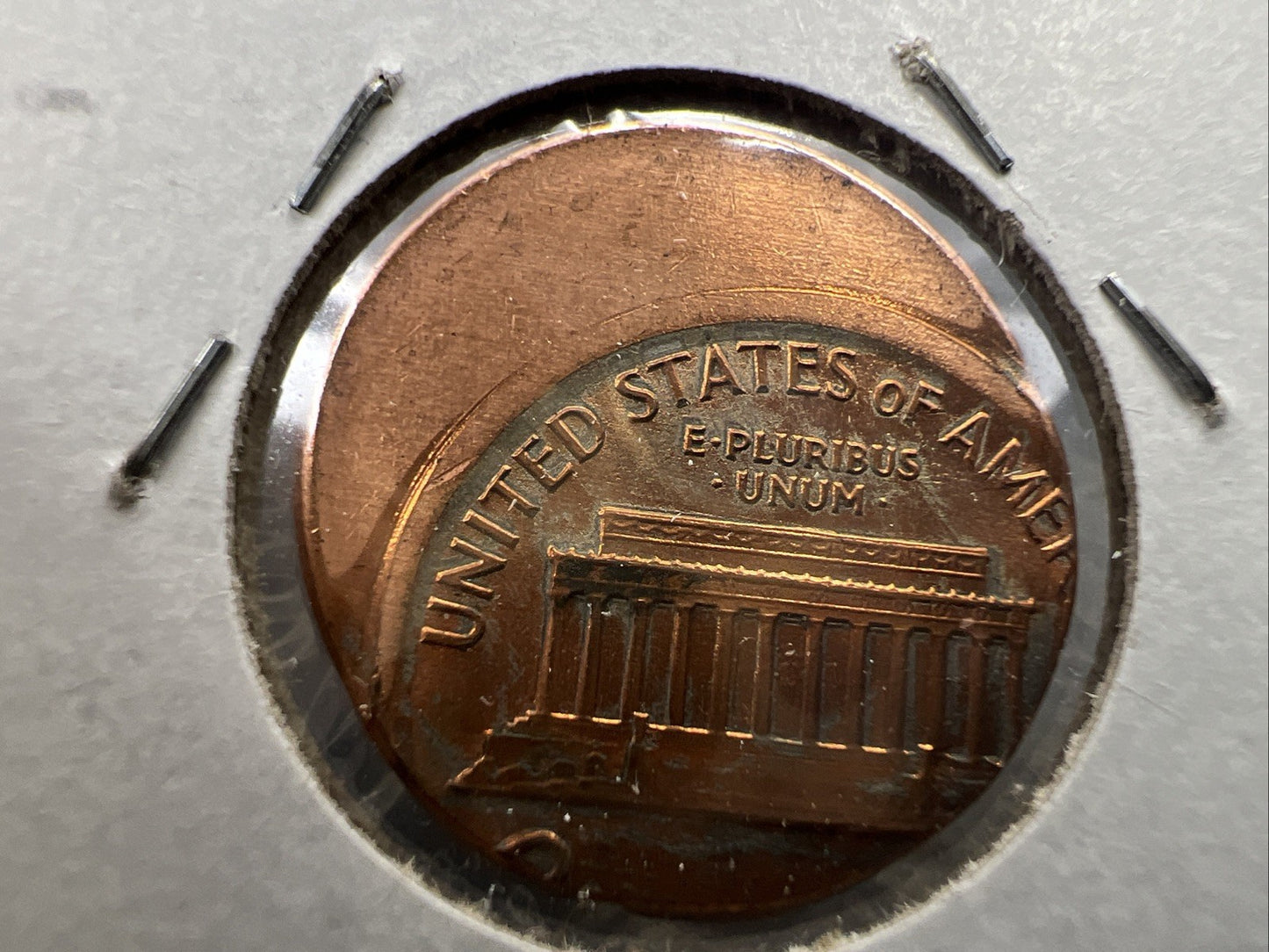 198X P 1c Lincoln Memorial Cent 50% Off Center Error UNC SKU#A