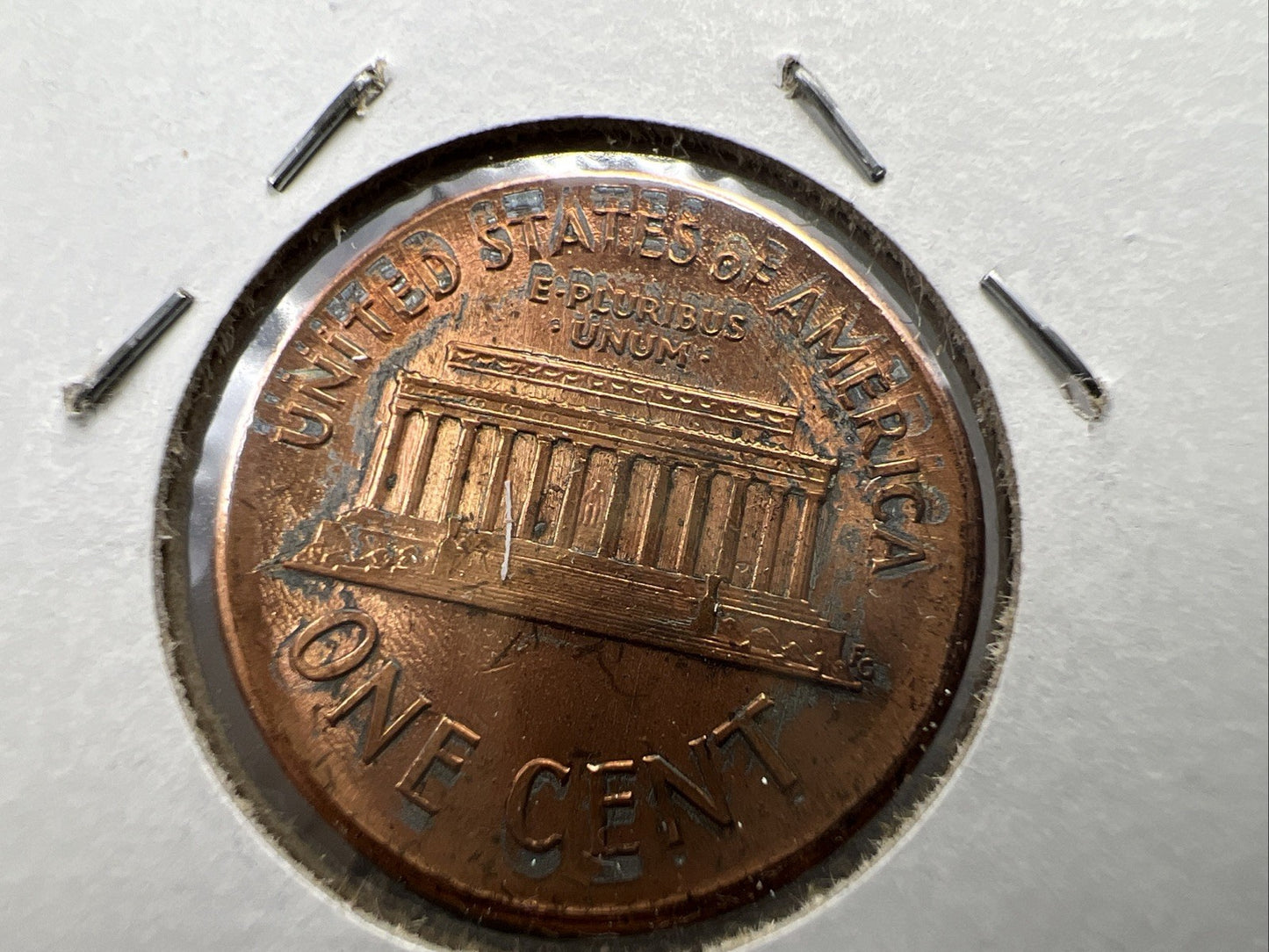 1989 1c Lincoln Memorial Cent Penny Broadstrike Off Center Error CH BU UNC SKU#A