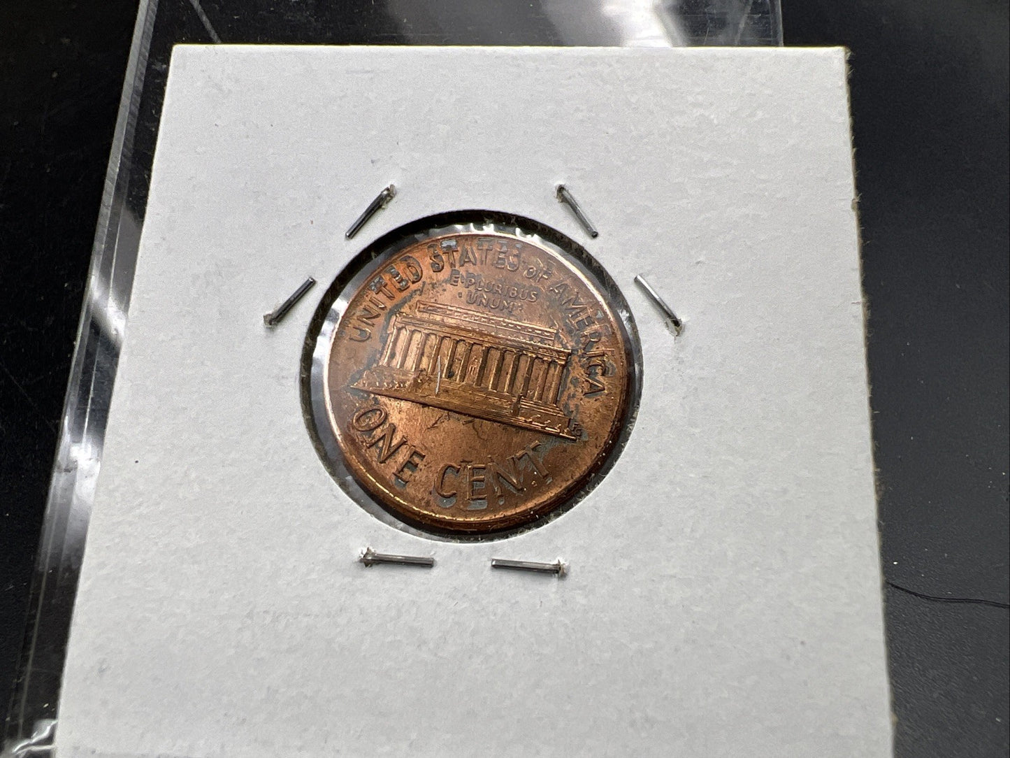 1989 1c Lincoln Memorial Cent Penny Broadstrike Off Center Error CH BU UNC SKU#A