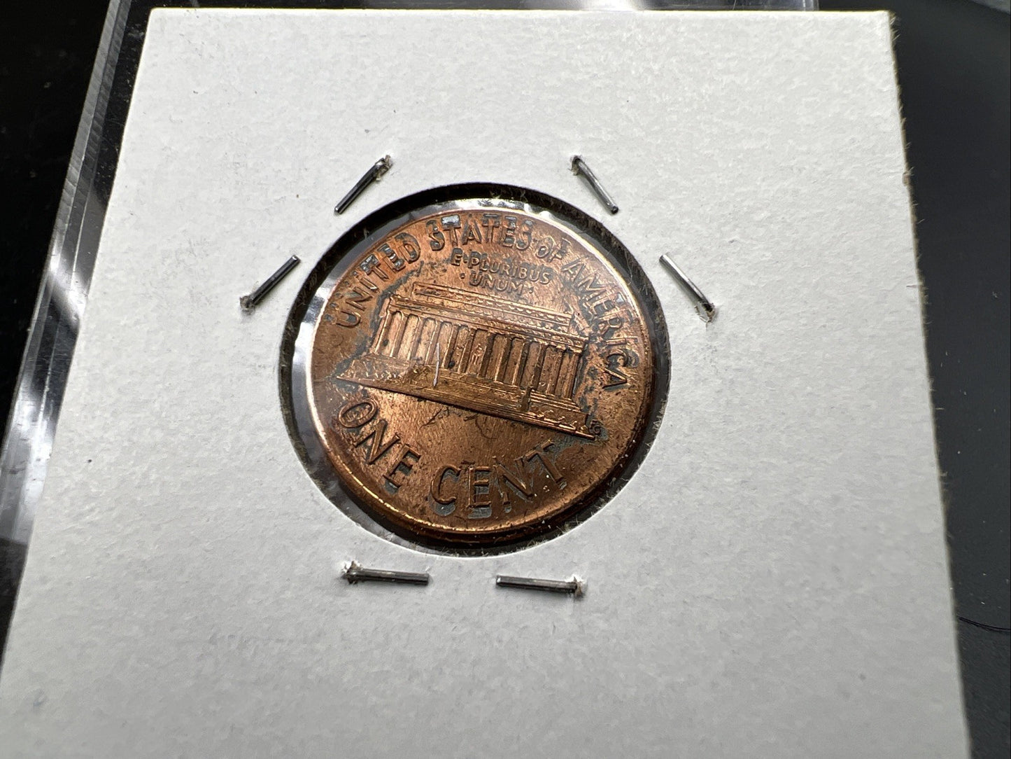 1989 1c Lincoln Memorial Cent Penny Broadstrike Off Center Error CH BU UNC SKU#A