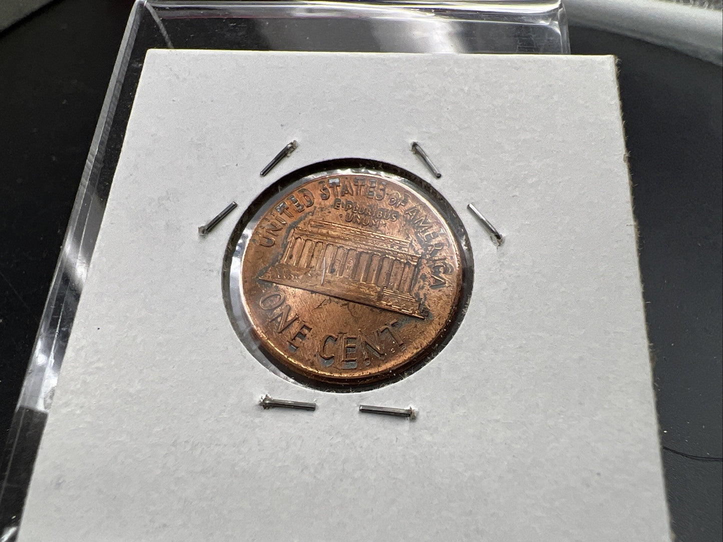 1989 1c Lincoln Memorial Cent Penny Broadstrike Off Center Error CH BU UNC SKU#A