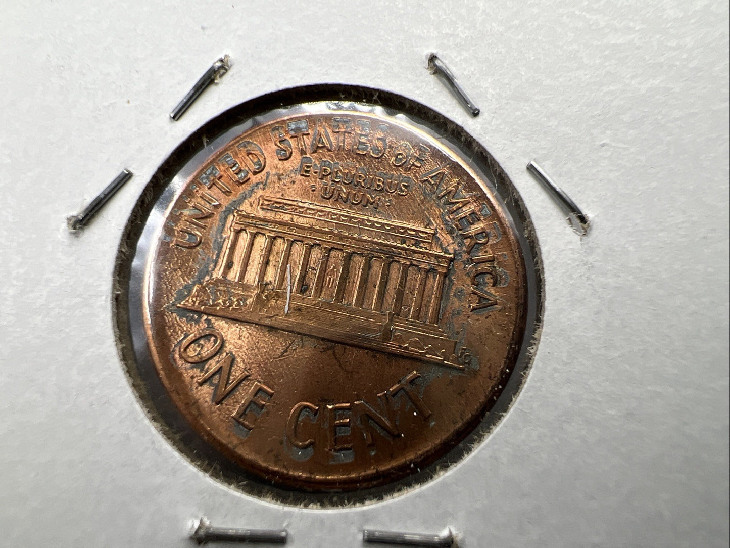 1989 1c Lincoln Memorial Cent Penny Broadstrike Off Center Error CH BU UNC SKU#A