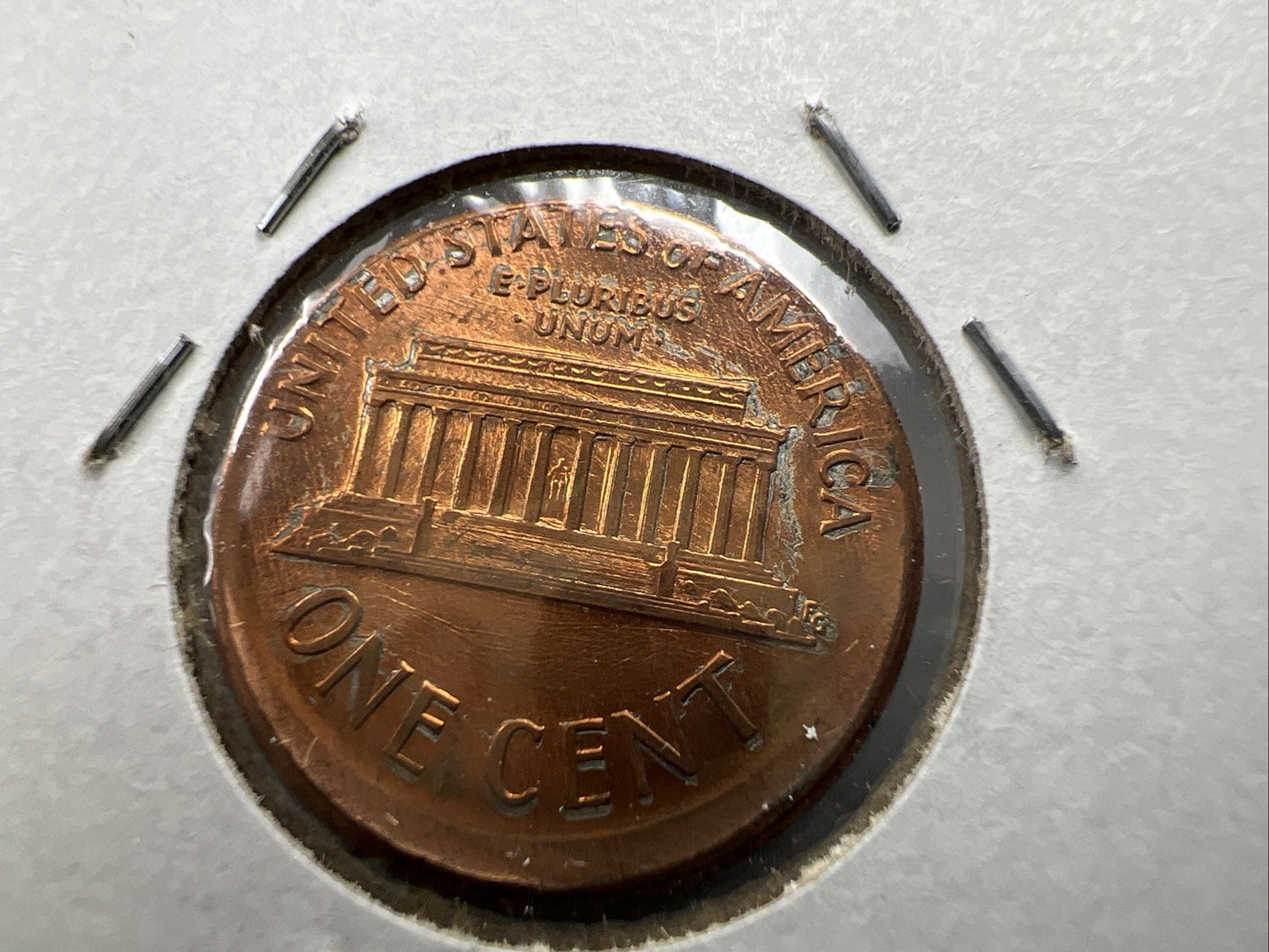1989 1c Lincoln Memorial Cent Penny Broadstrike Off Center Error BU UNC SKU#B