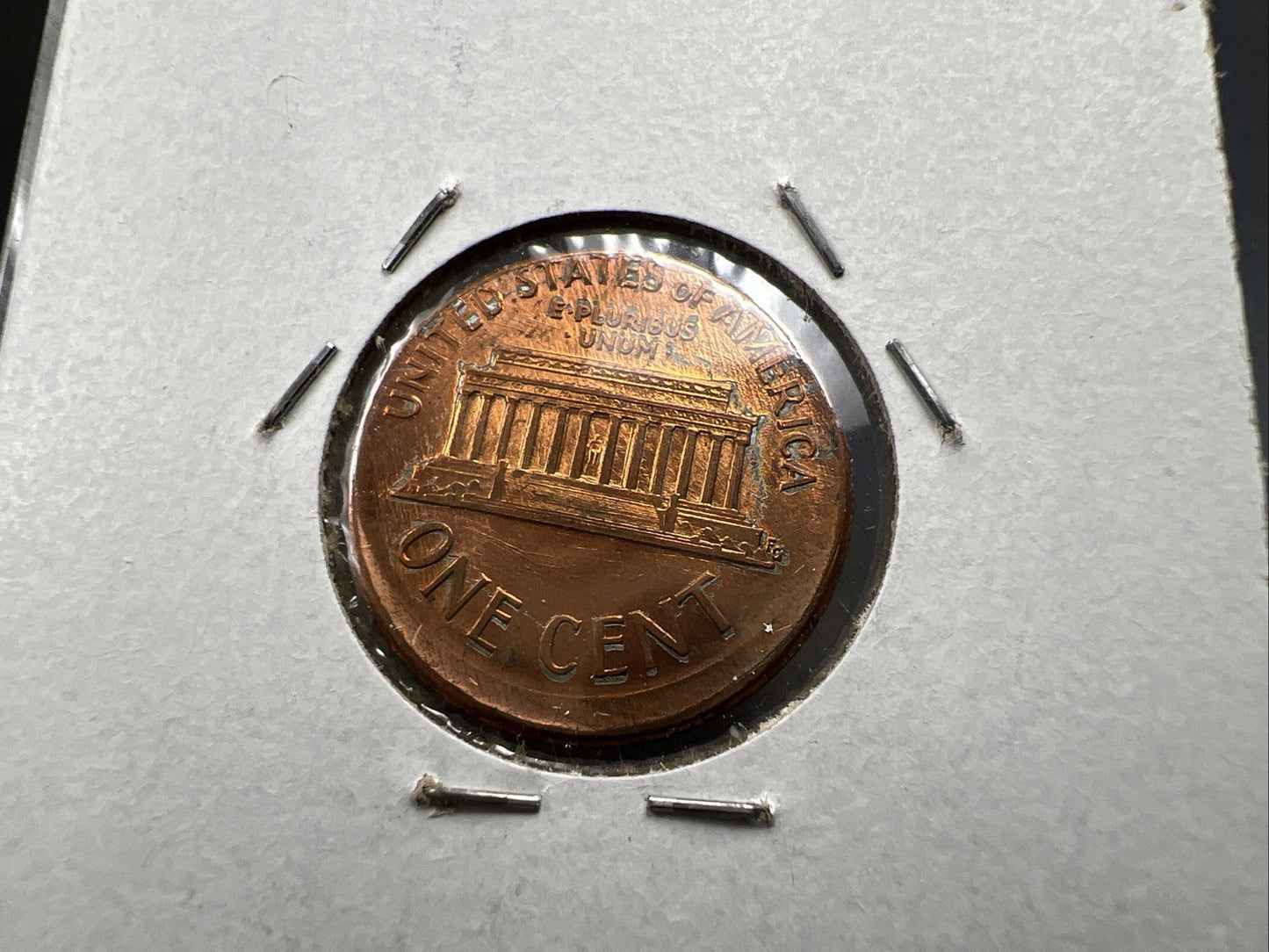 1989 1c Lincoln Memorial Cent Penny Broadstrike Off Center Error BU UNC SKU#B