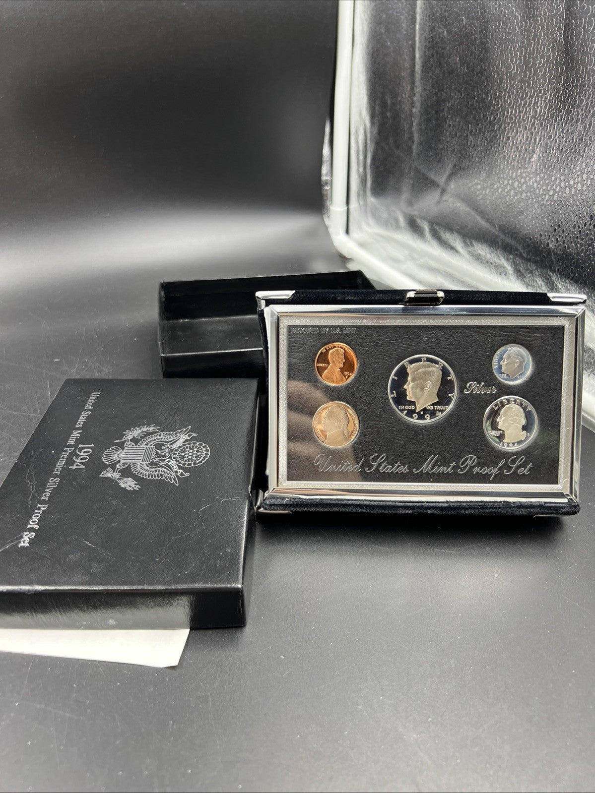 1994 S US Mint Premier Silver Proof Set OGP Box COA - RobinsonsCoinTown