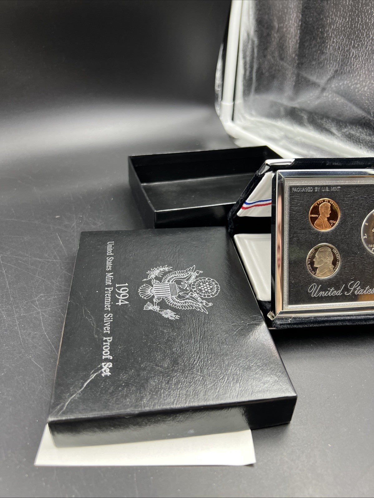 1994 S US Mint Premier Silver Proof Set OGP Box COA - RobinsonsCoinTown
