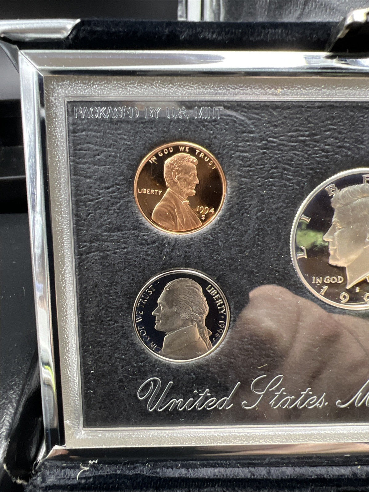 1994 S US Mint Premier Silver Proof Set OGP Box COA - RobinsonsCoinTown