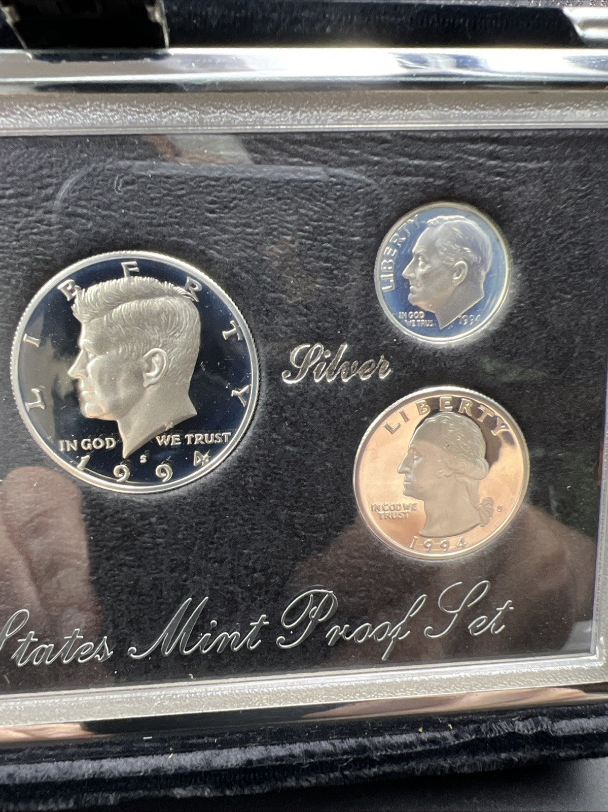 1994 S US Mint Premier Silver Proof Set OGP Box COA - RobinsonsCoinTown