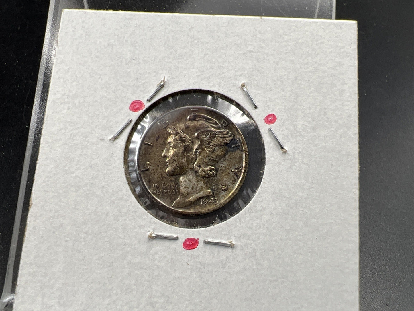 1943 S S/S Mercury Silver Dime Coin RPM FS-501 Variety XF EF Extra Fine Circ