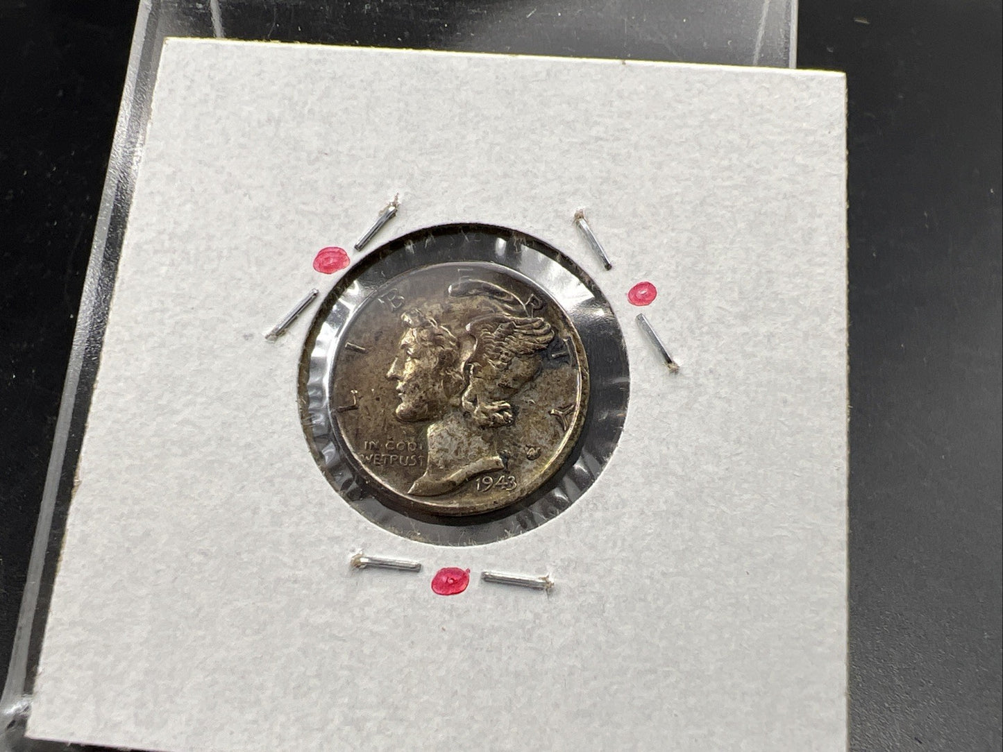 1943 S S/S Mercury Silver Dime Coin RPM FS-501 Variety XF EF Extra Fine Circ