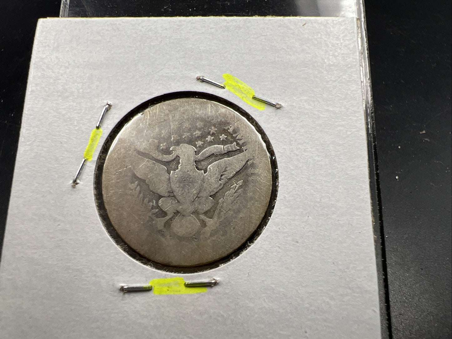 1892 P 25c Barber Silver Quarter Coin Very Circulated First Year Of Issue SKU#A