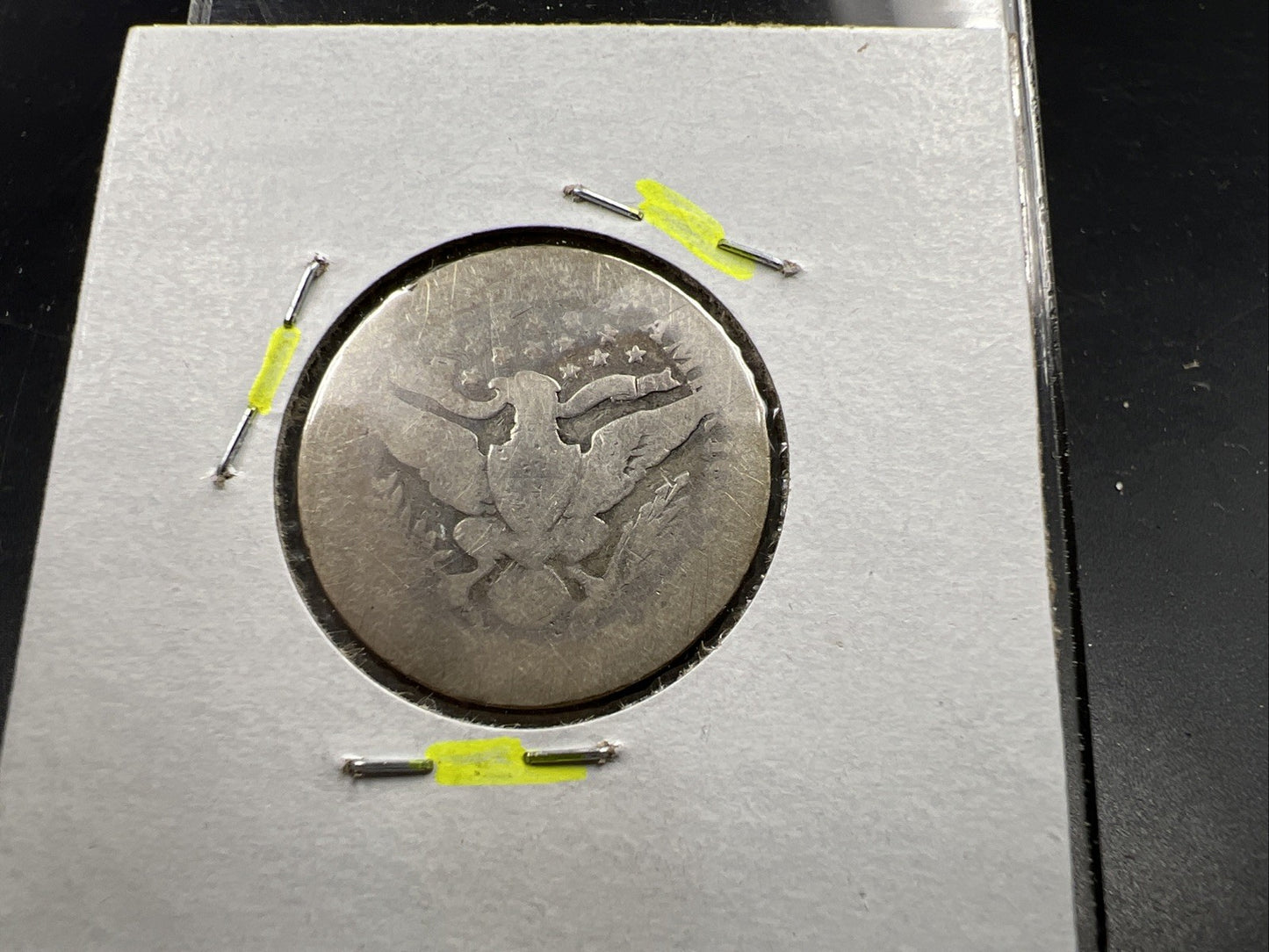 1892 P 25c Barber Silver Quarter Coin Very Circulated First Year Of Issue SKU#A