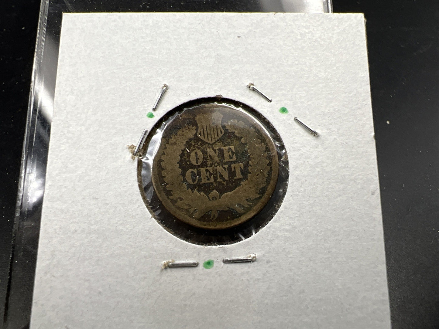 1863 1c Indian Cent Penny Copper Nickel Very Circulated SKU#B