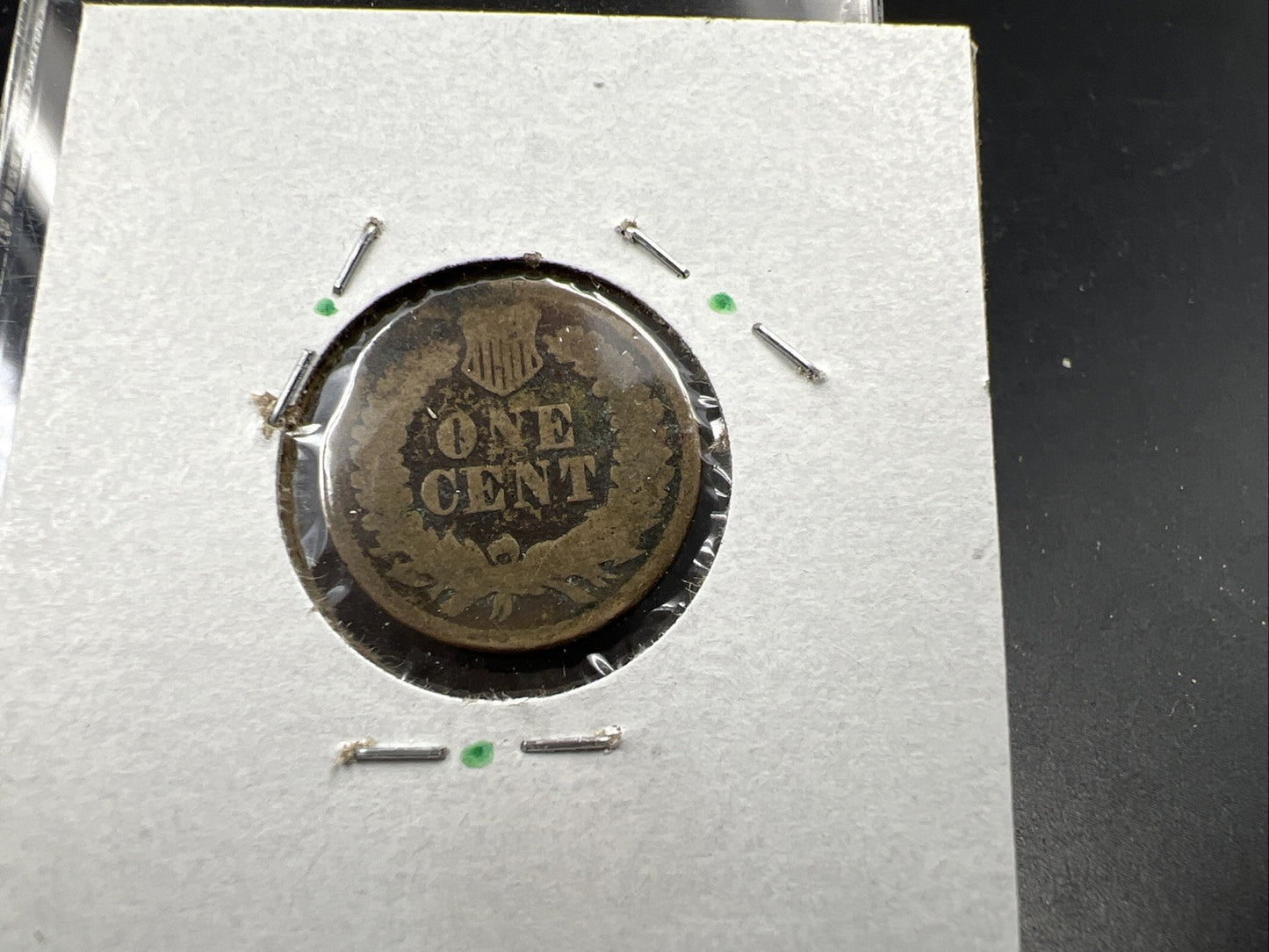 1863 1c Indian Cent Penny Copper Nickel Very Circulated SKU#B