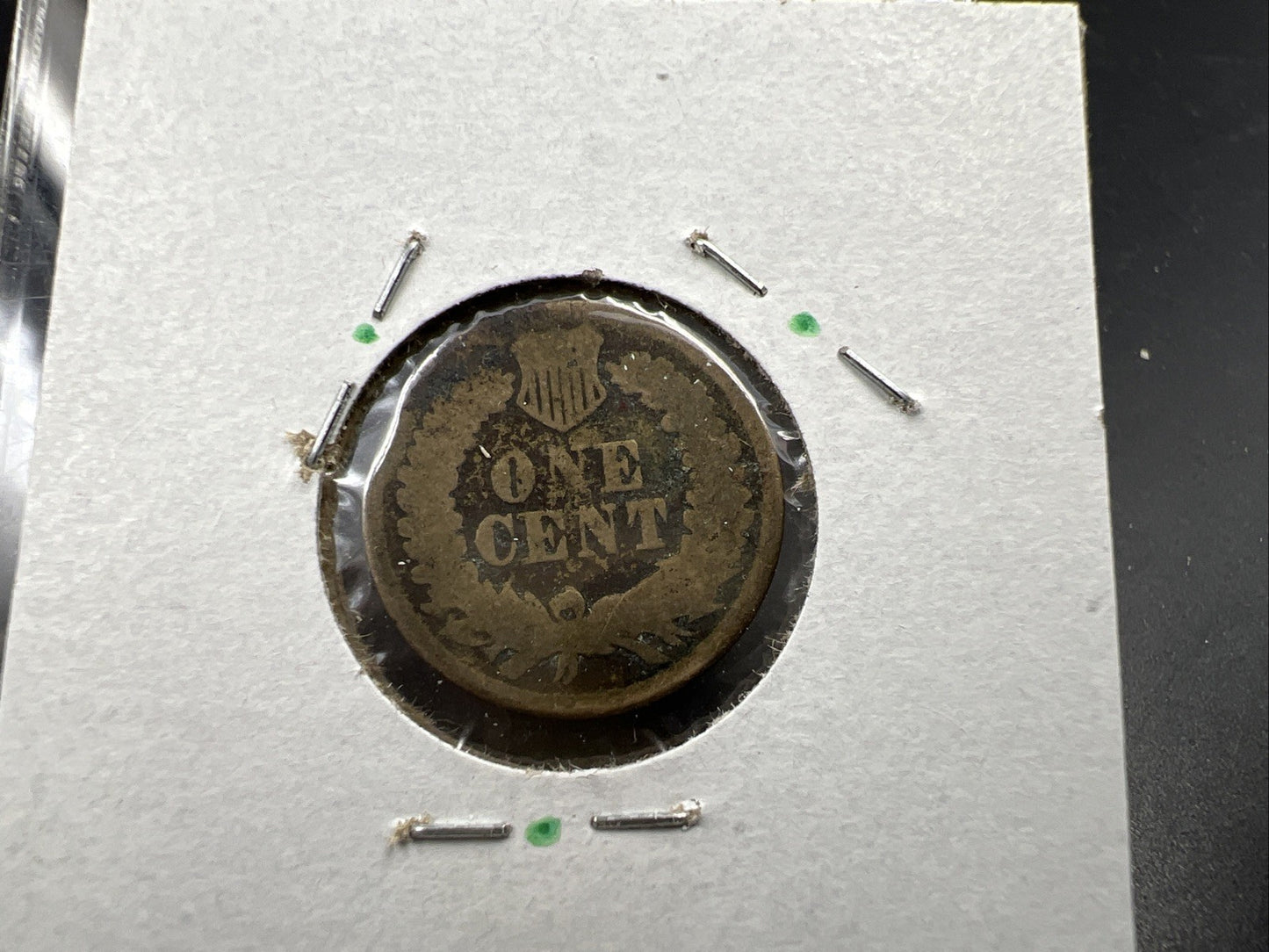 1863 1c Indian Cent Penny Copper Nickel Very Circulated SKU#B