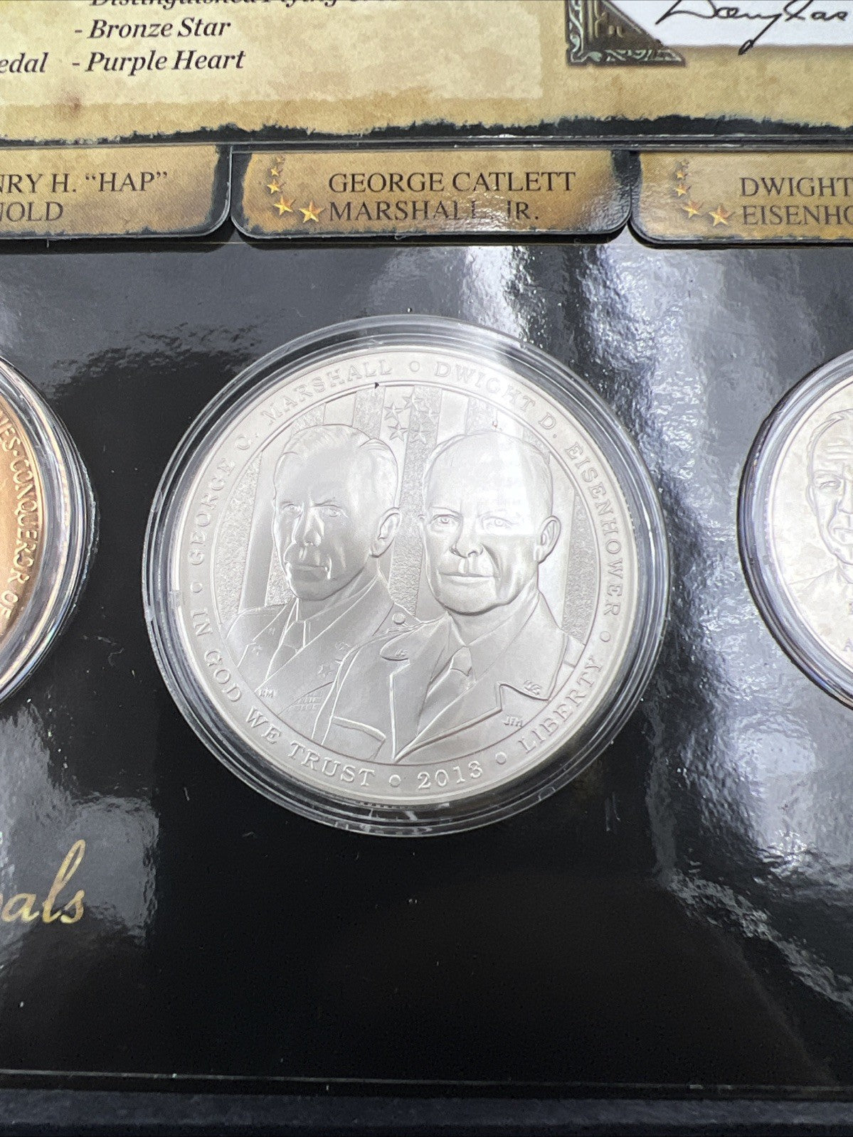 2013 5 Star Generals 2 Coin & Bronze Medal Set US Mint OGP