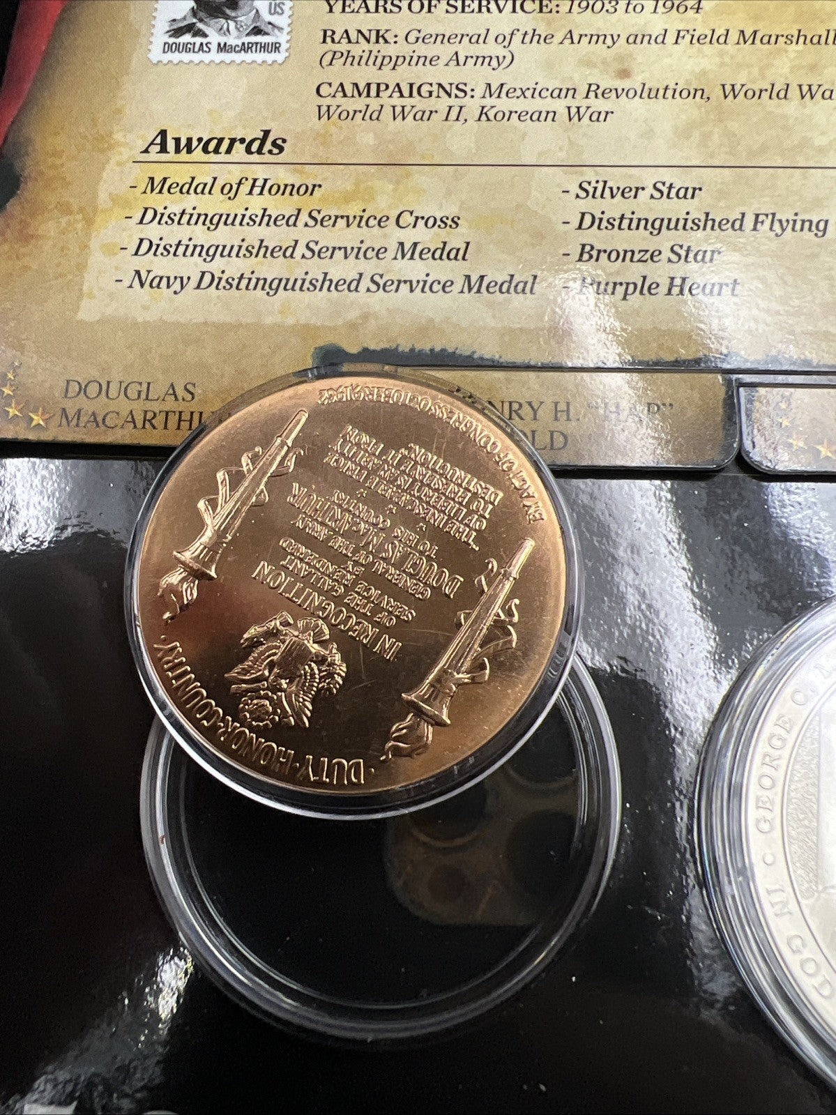 2013 5 Star Generals 2 Coin & Bronze Medal Set US Mint OGP