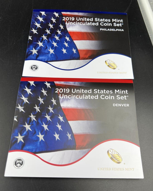 2019 US United States Mint Uncirculated Coin Set OGP No W 1c