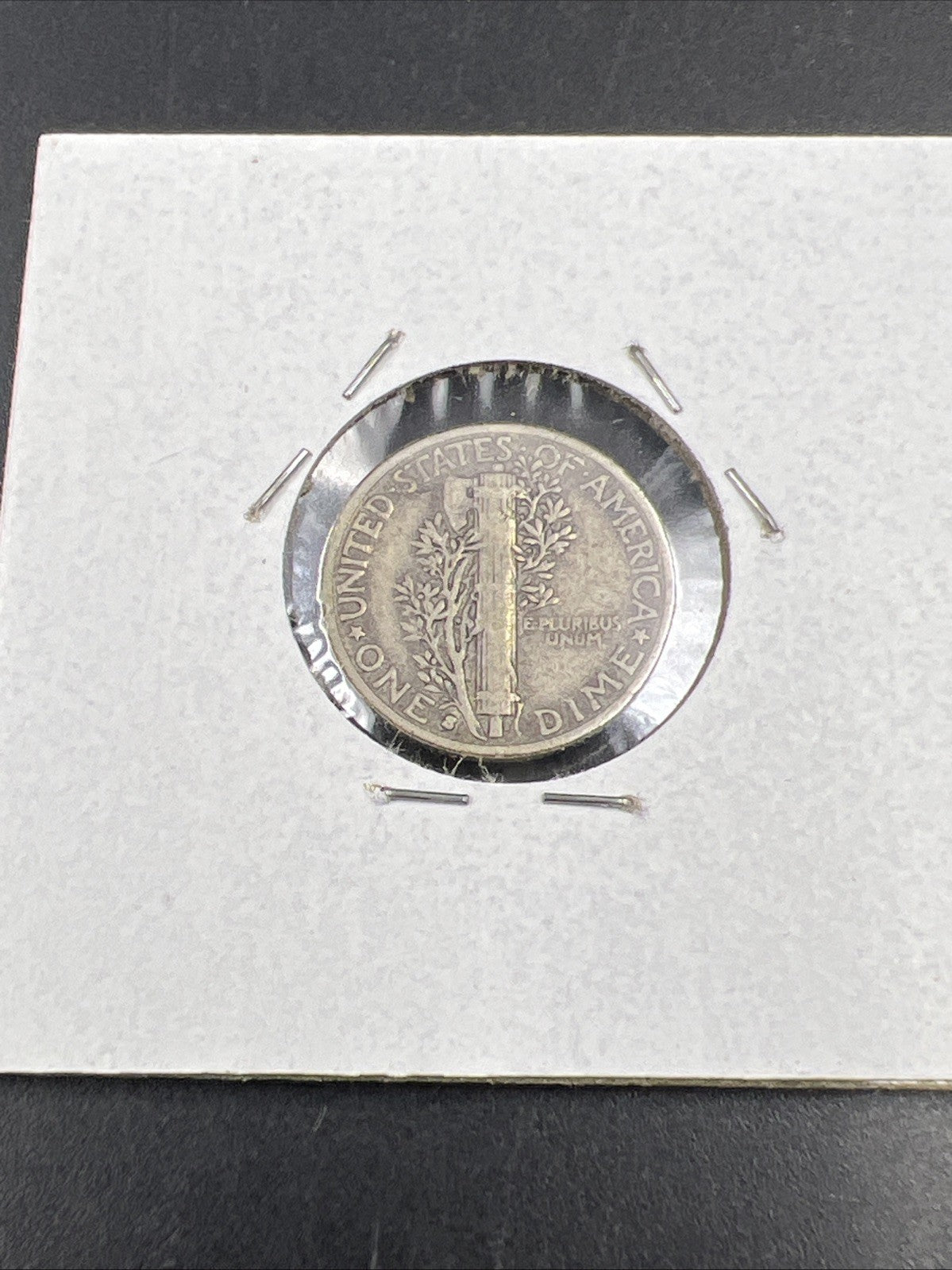 193X S Mercury Silver Dime Coin Major PLANCHET Lamination Error Coin Circulated