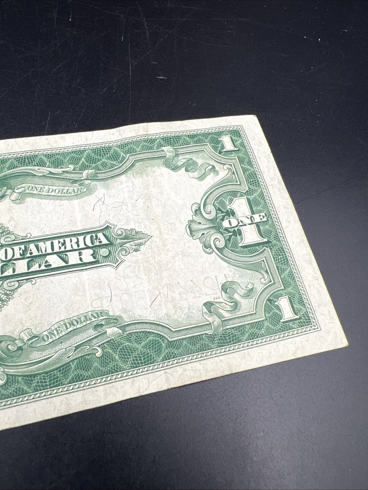 1923 $1 One Dollar Silver Certificate Horse Blanket Blue Seal VF Very Fine #507