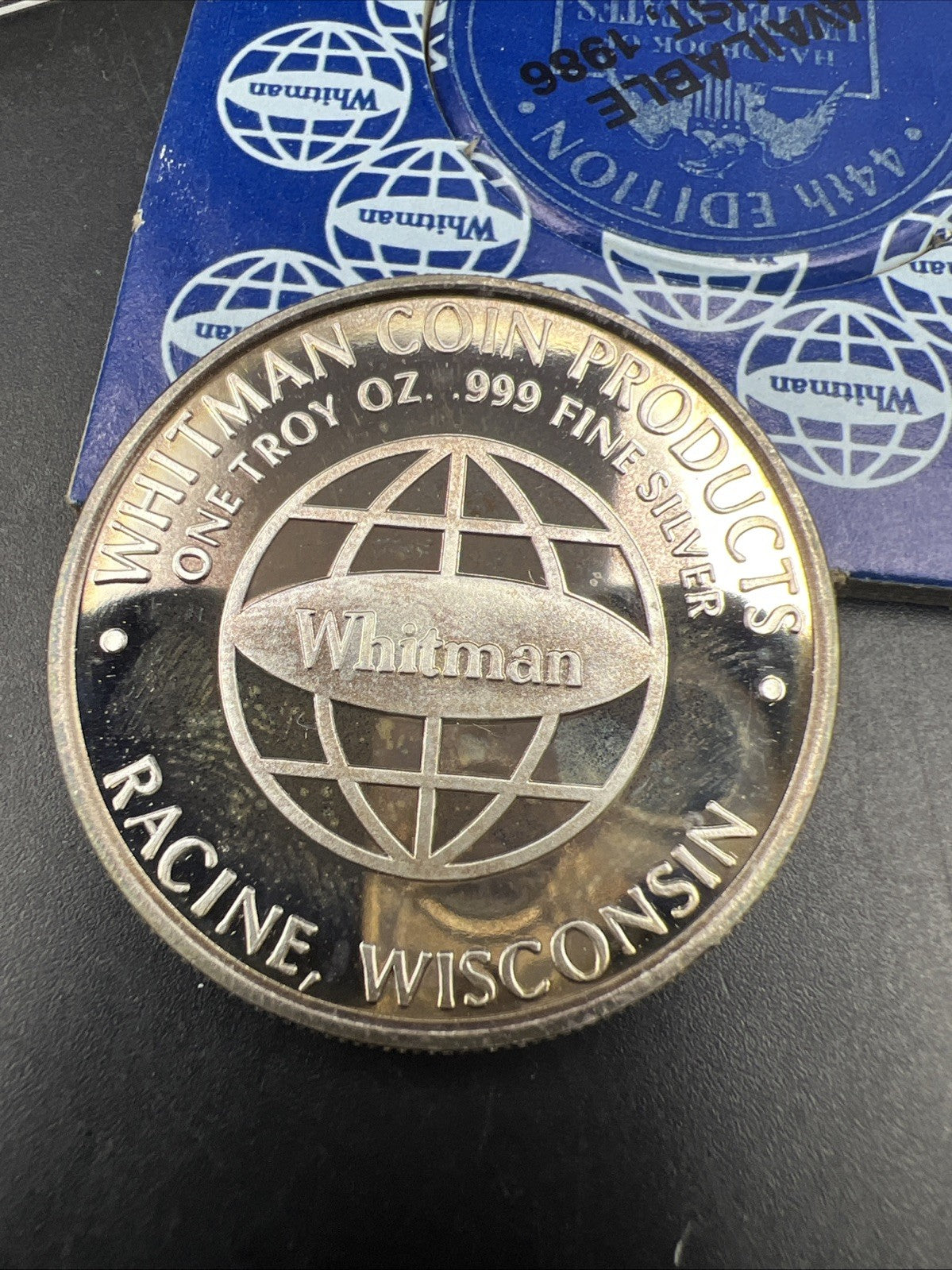 1989 Whitman Publishing 1 Oz Silver Proof Coin Nice Toning Toner