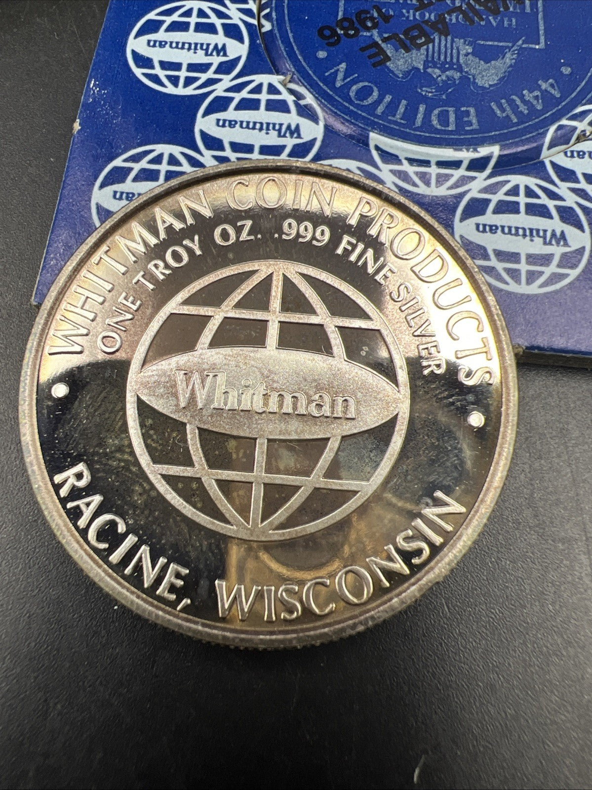 1989 Whitman Publishing 1 Oz Silver Proof Coin Nice Toning Toner