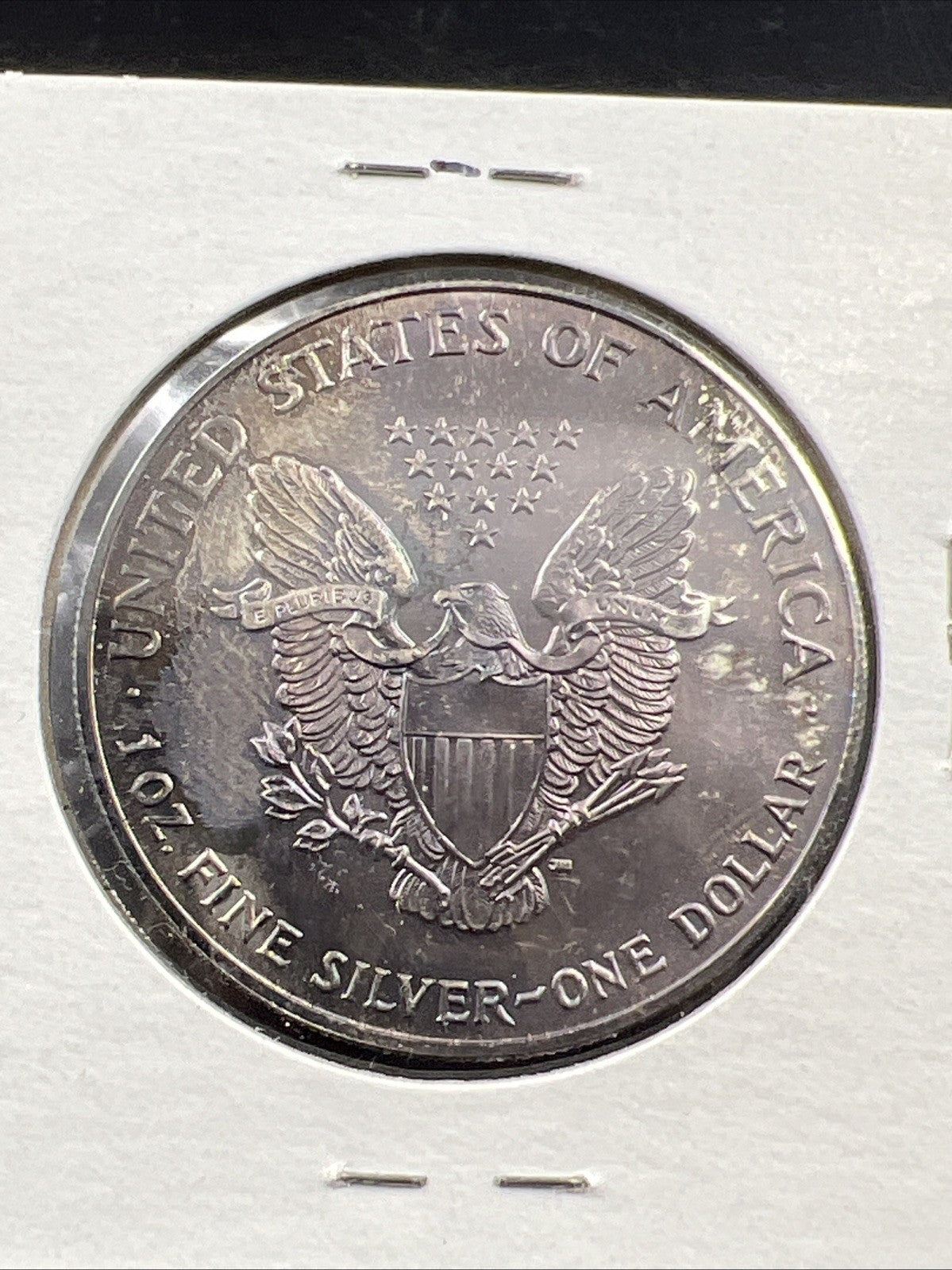 1993 1 OZ American Silver Eagle ASE Coin CH BU Nice Toning Toner Reverse SKU#2G