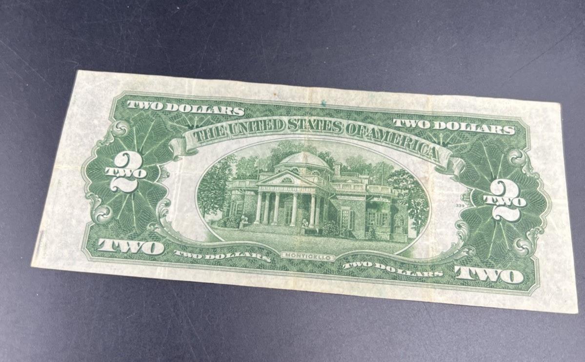 1928 D $2 United States Currency Legal Tender Note CH Fine / VF #283