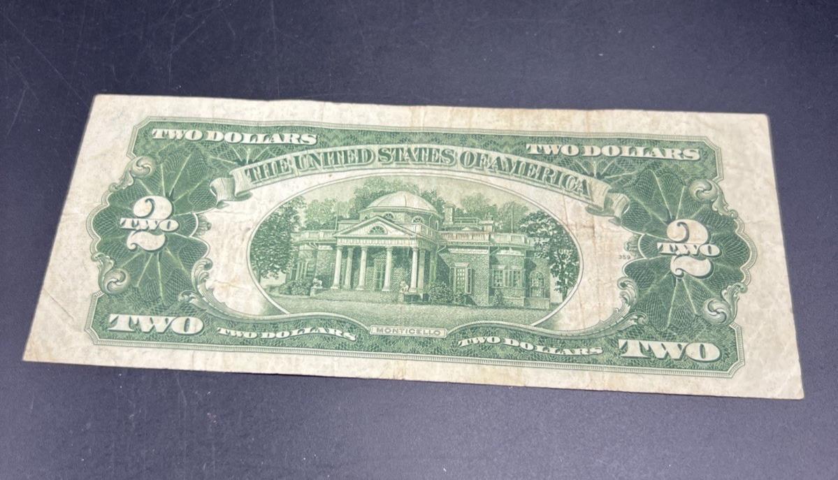 1928 G $2 United States Currency Legal Tender Note Very Good #313