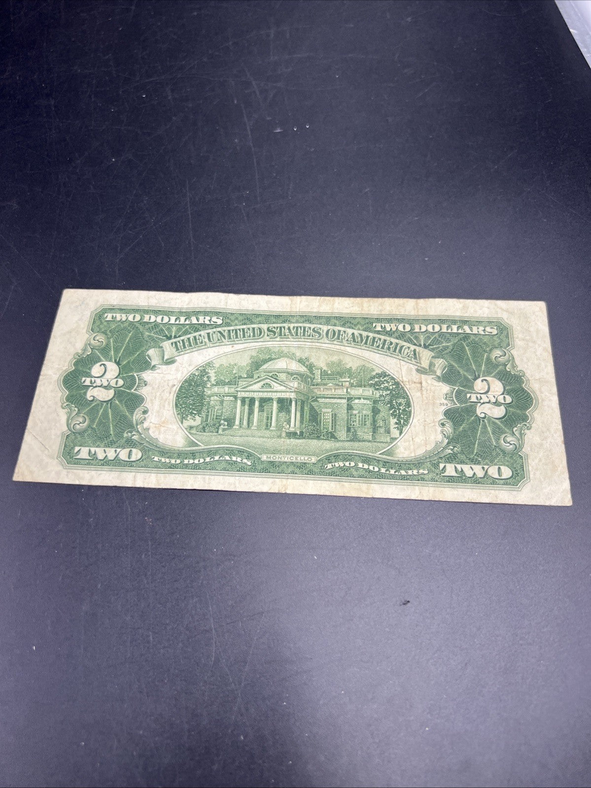 1928 G $2 United States Currency Legal Tender Note Very Good #313