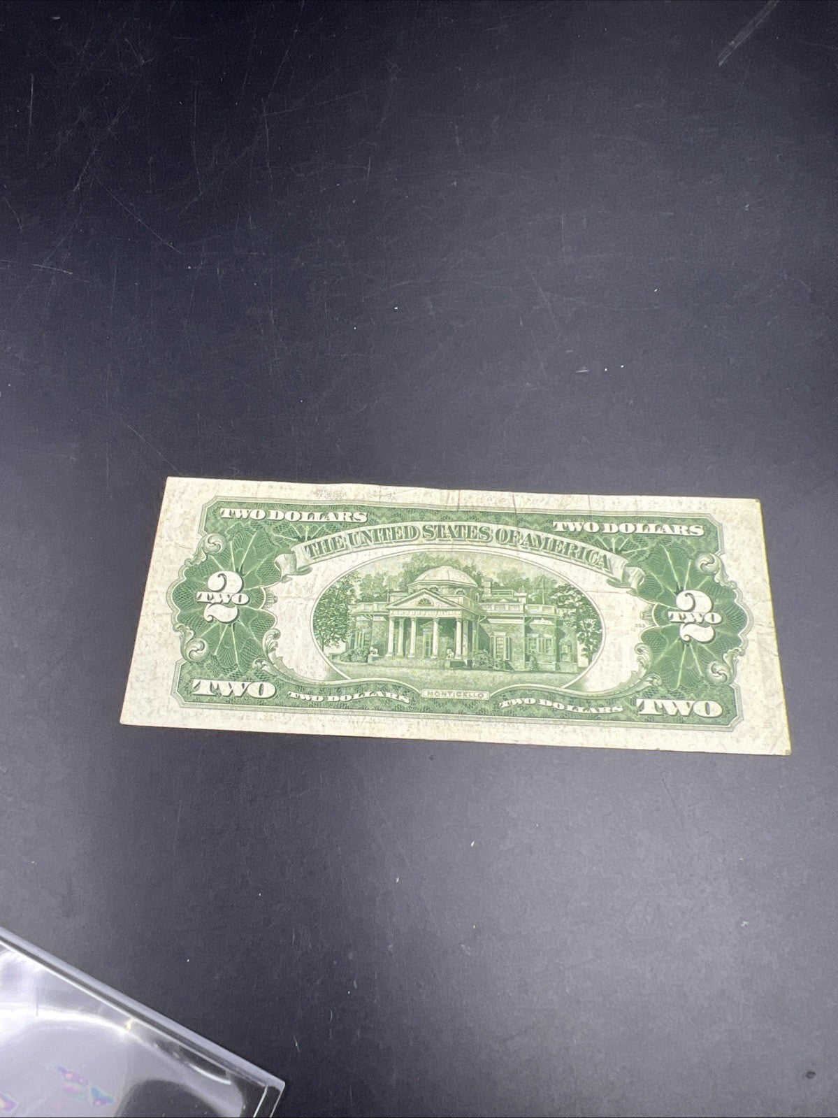 1928 G $2 United States Currency Legal Tender Note Very Good / Fine #853