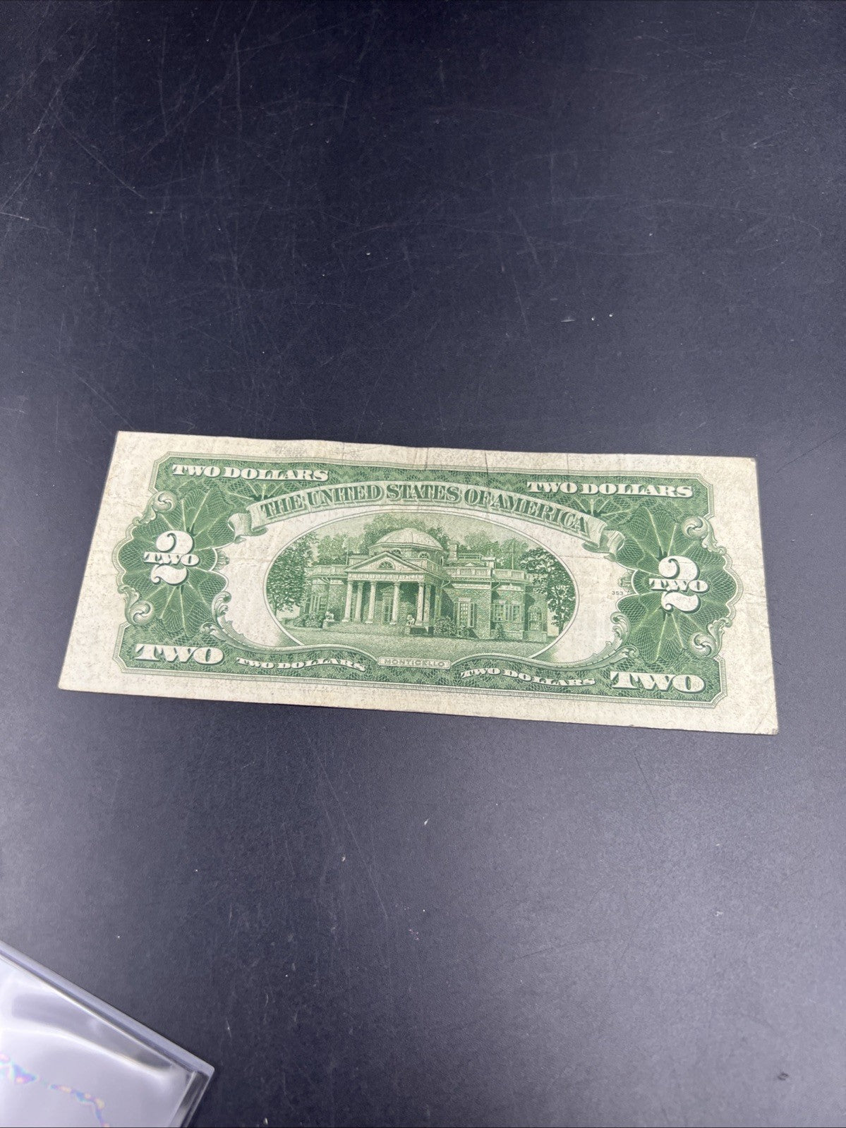 1928 G $2 United States Currency Legal Tender Note Very Good / Fine #853