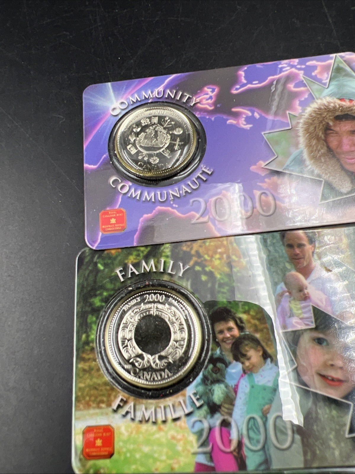 4 Coin Canada 2000 25c Community Family Wisdom Fierte Unc Set in Display Card