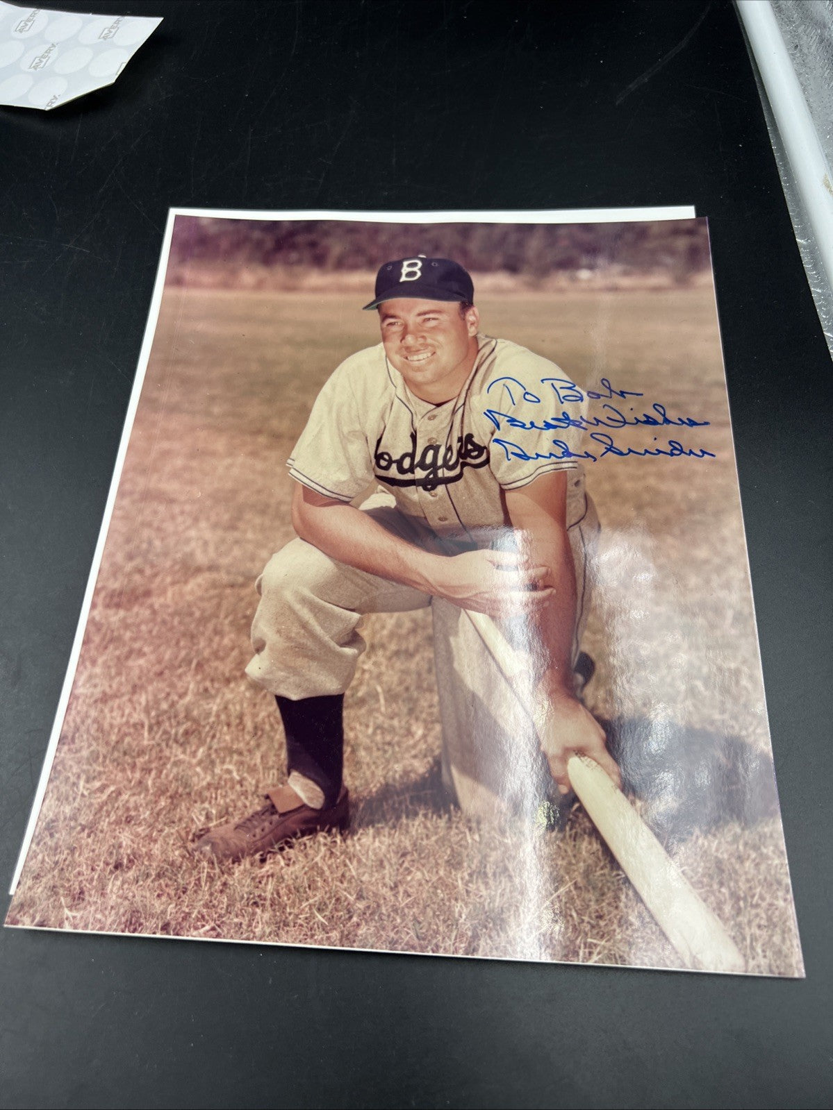 2 MLB Autograph Lot Duke Snider & Willie Mays Hand Signed portrait pictures Mint