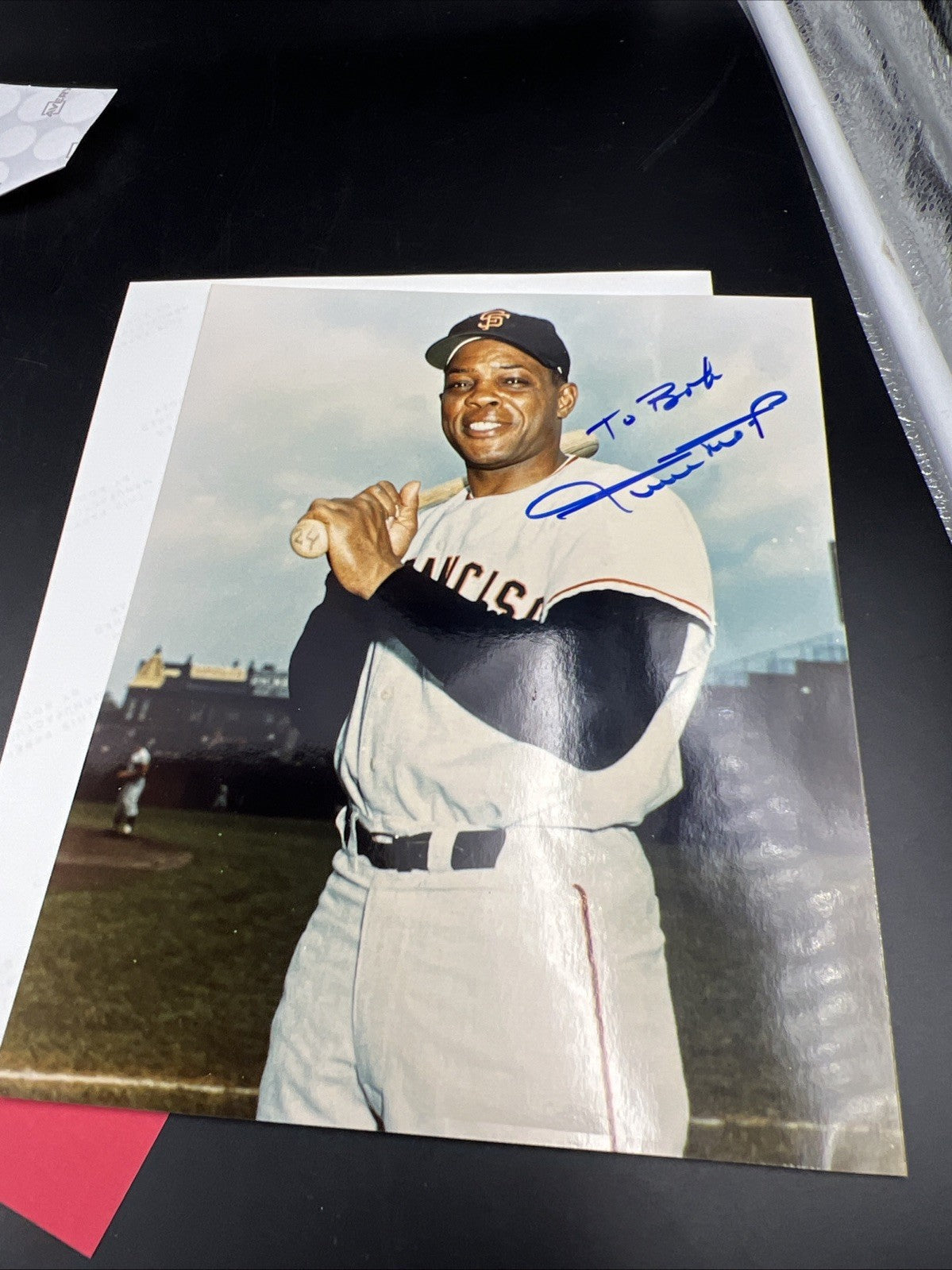 2 MLB Autograph Lot Duke Snider & Willie Mays Hand Signed portrait pictures Mint