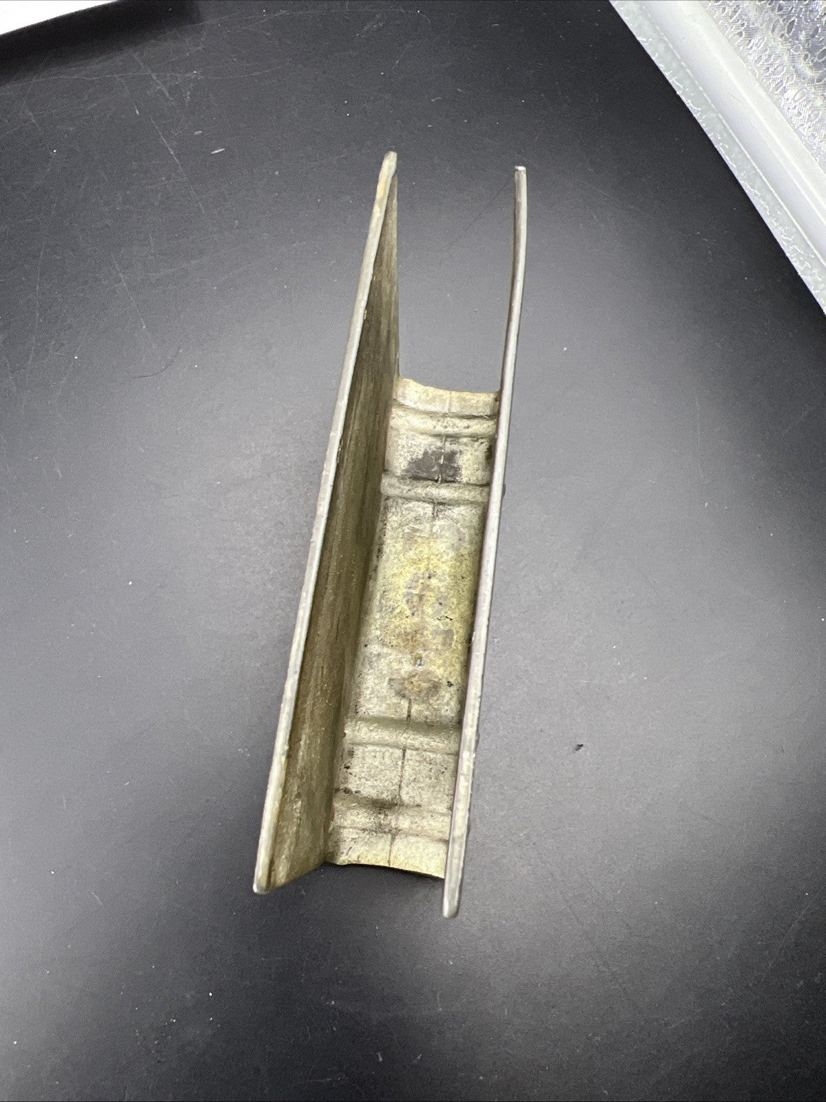 VTG Finstain Pewter Matchbox Match Holder Large Tobacoo Stamped Collectible