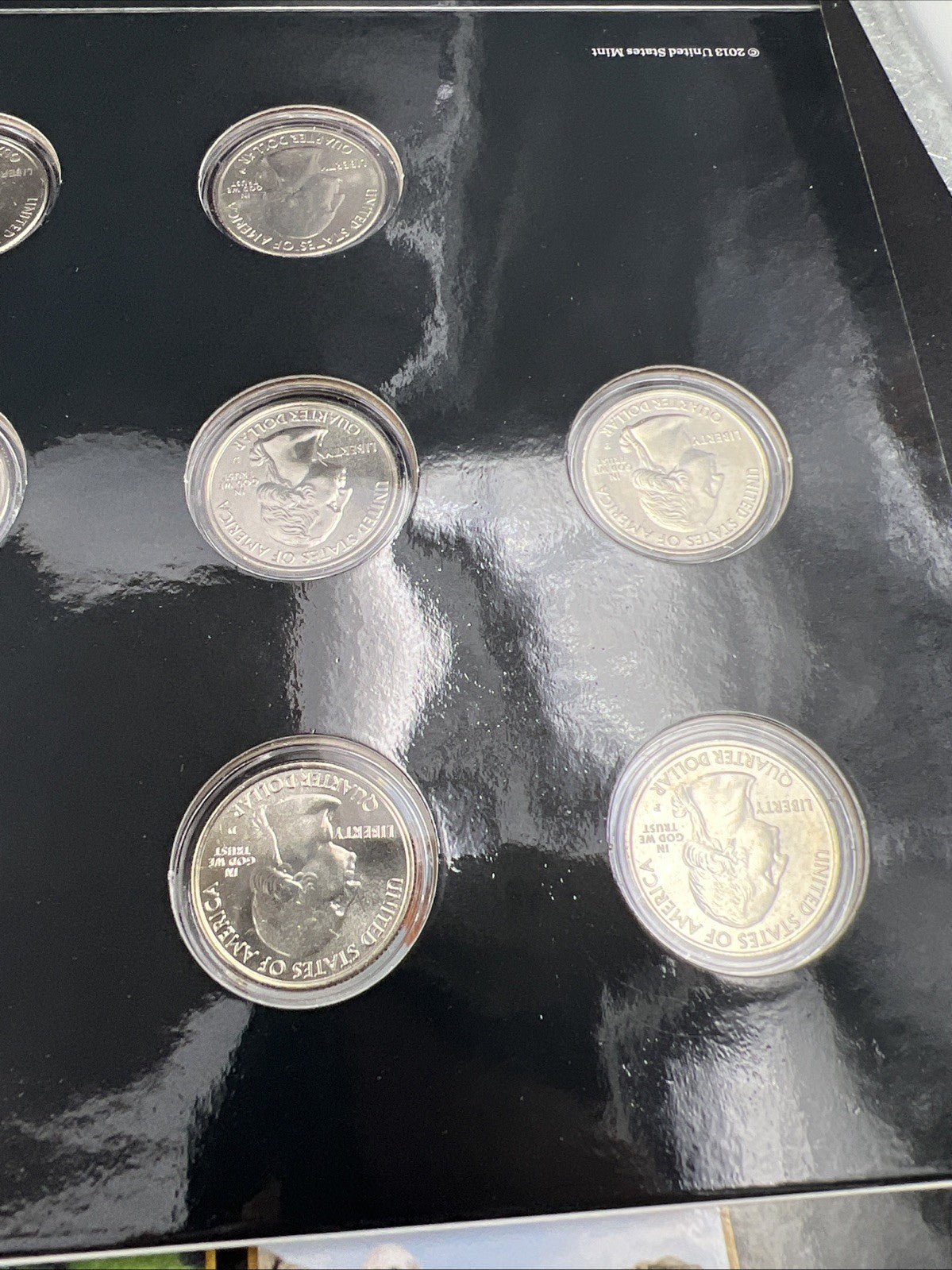2013 P & D US Mint America the Beautiful Uncirculated 10 Coin ATB Quarter Set