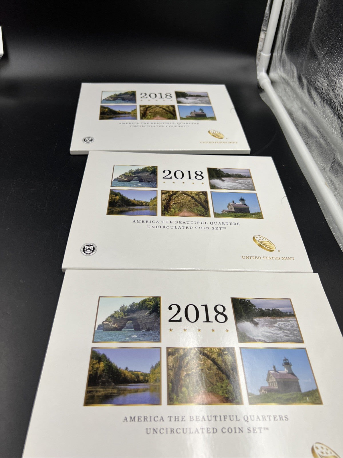 2018 P & D US Mint America the Beautiful Uncirculated 10 Coin ATB Quarter Set
