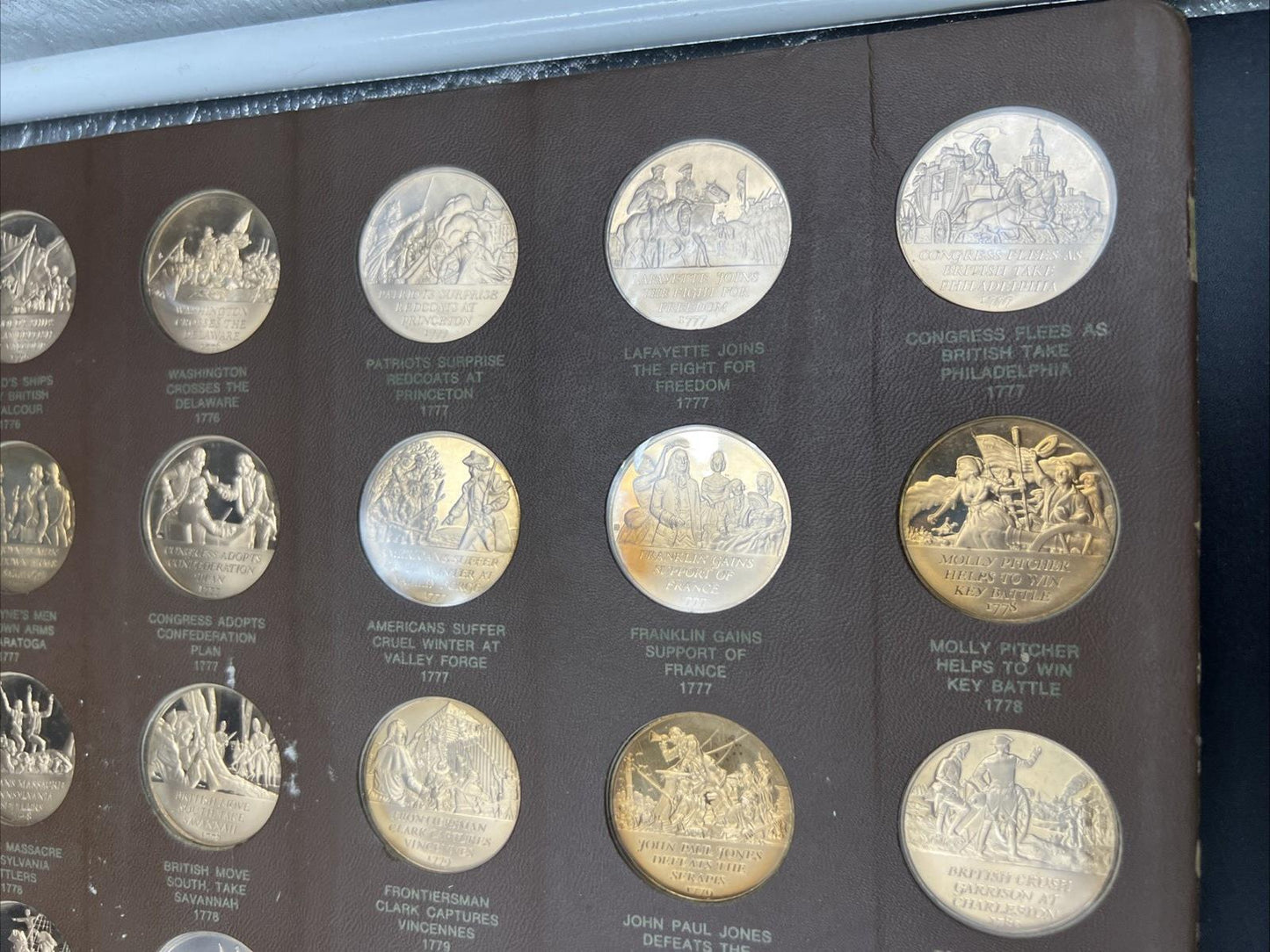 The Franklin Mint History of The American Revolition 50 Medal Set