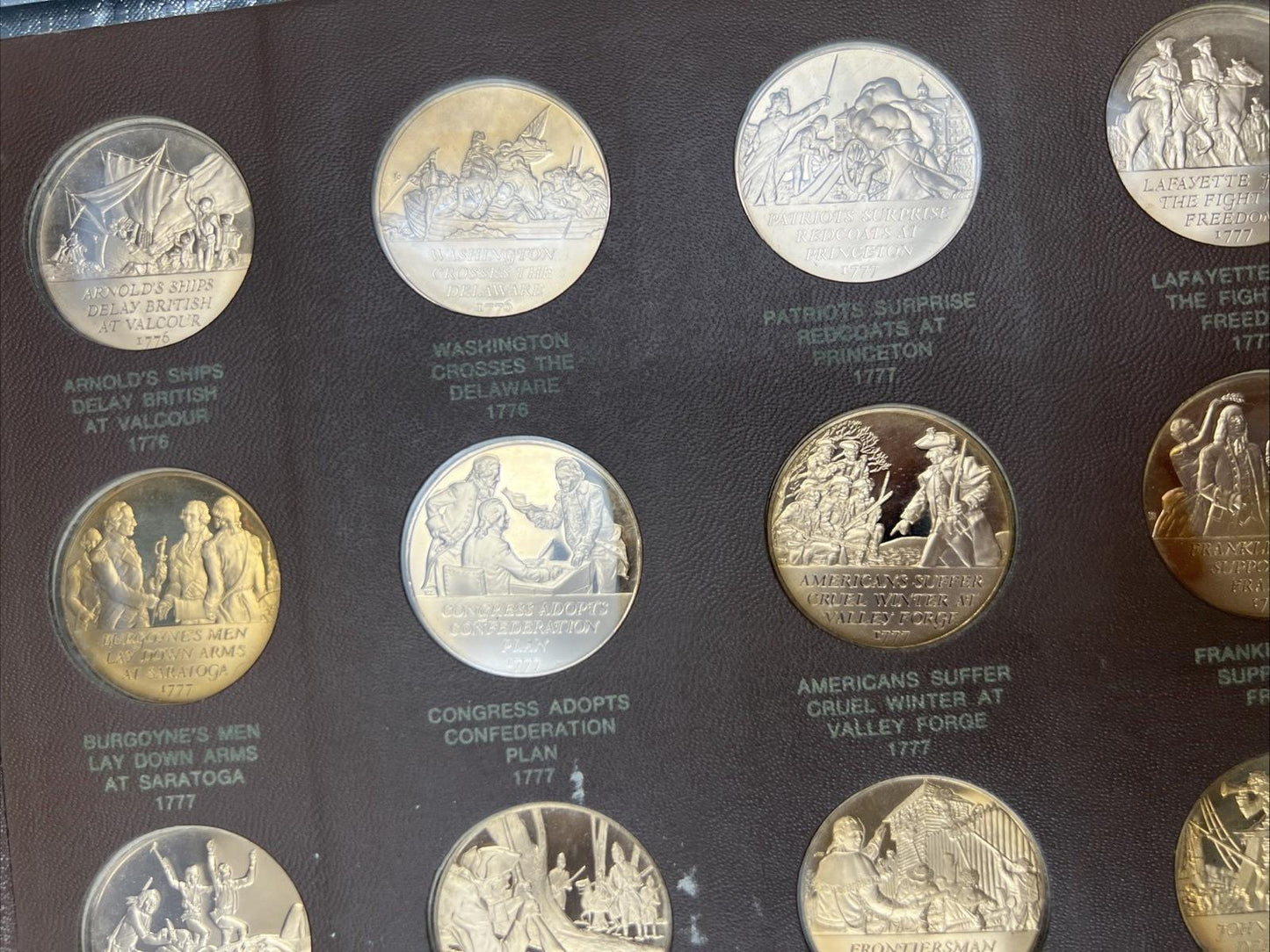 The Franklin Mint History of The American Revolition 50 Medal Set