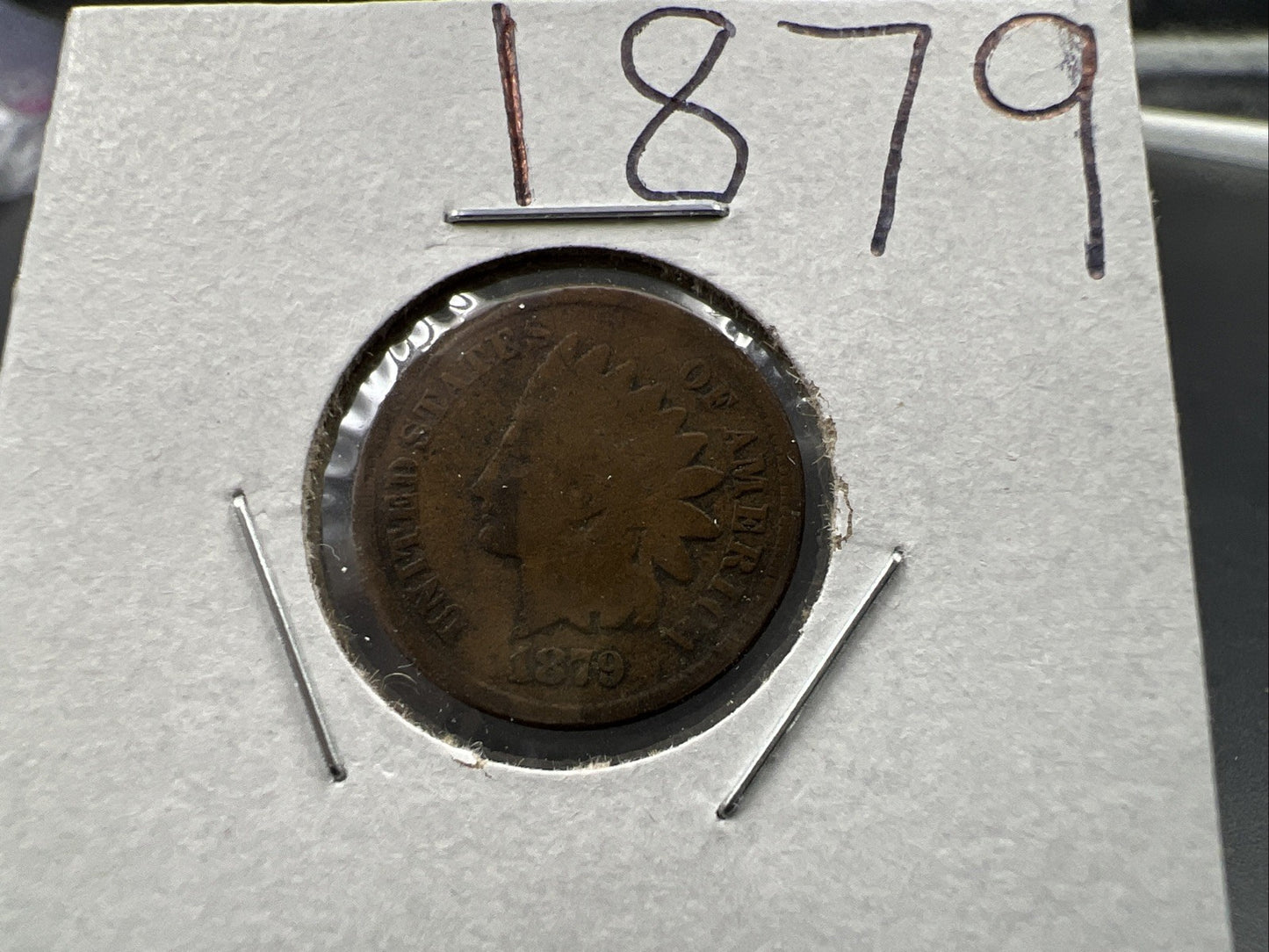 1879 1c Indian Cent Penny Good Circulated Full Date SKU#A