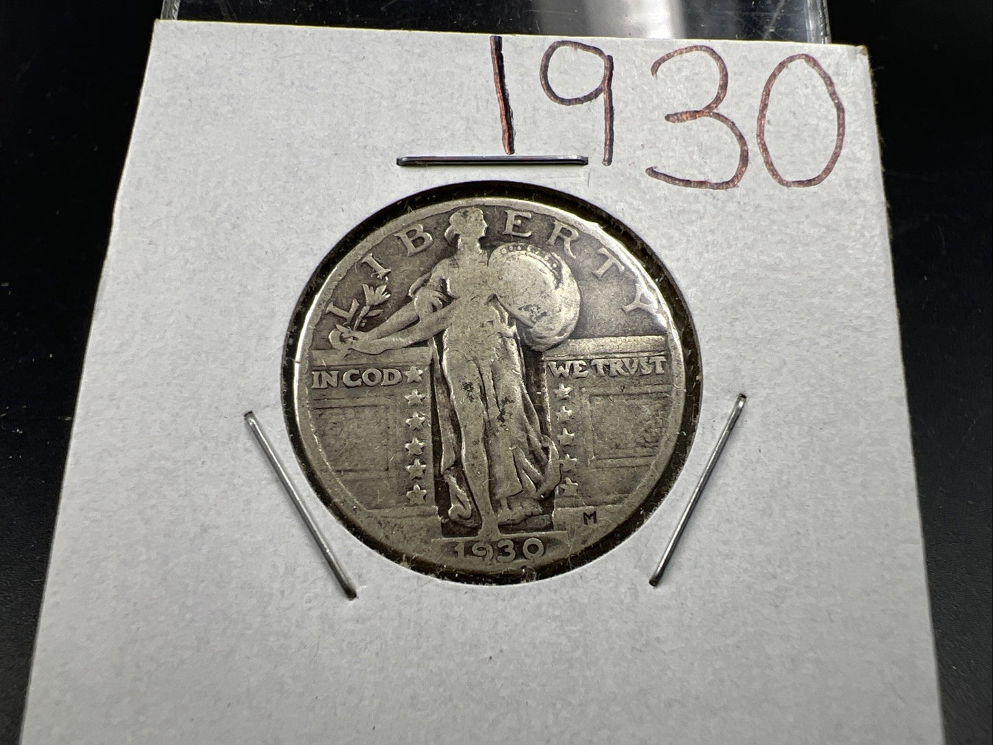1930 P Standing Liberty Silver Quarter Coin Good Circ SKU#A