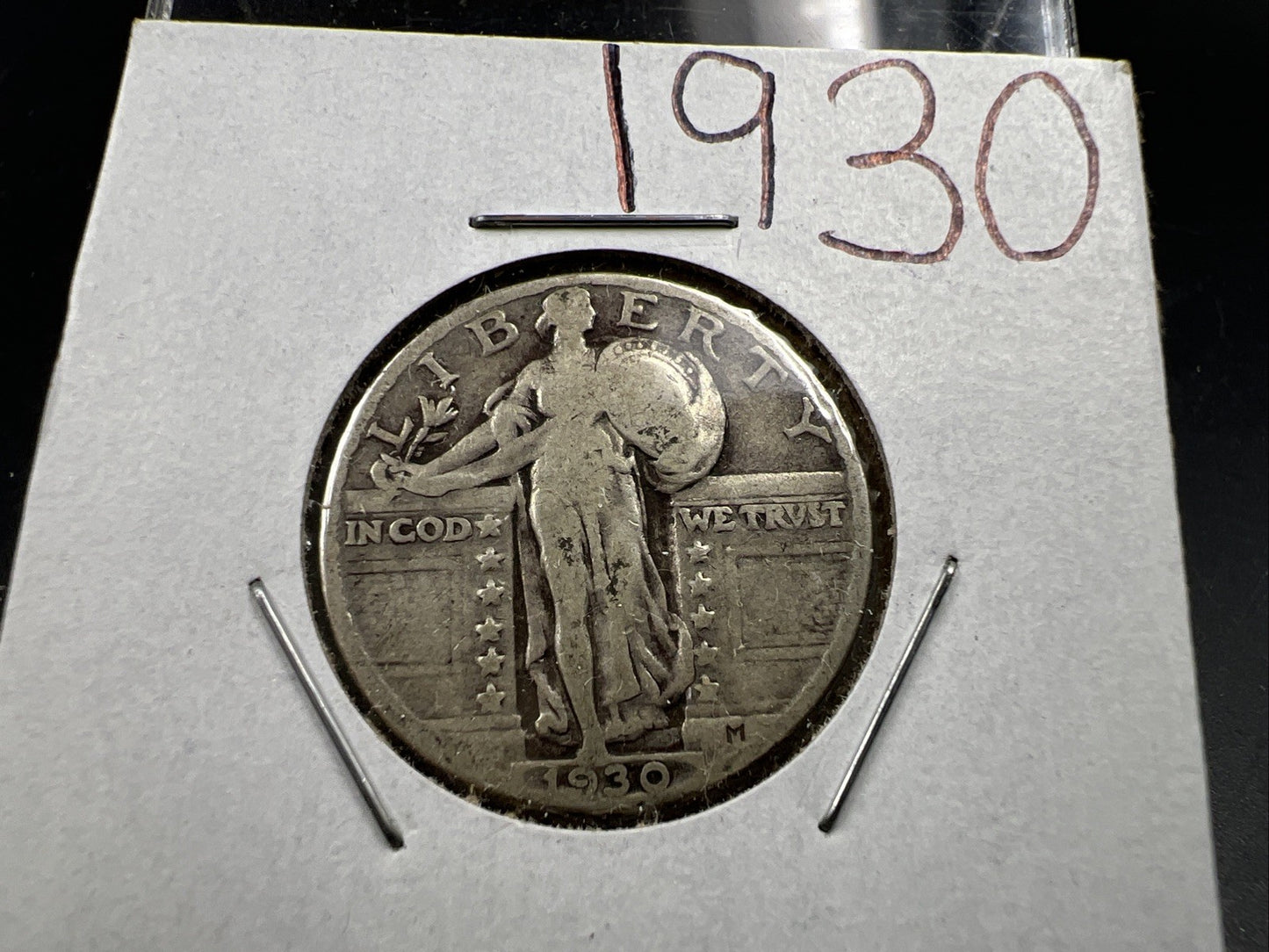 1930 P Standing Liberty Silver Quarter Coin Good Circ SKU#A