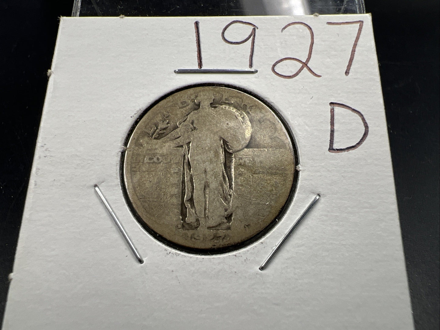 1927 D Standing Liberty Silver Quarter Coin AG Very Circulated SKU#A