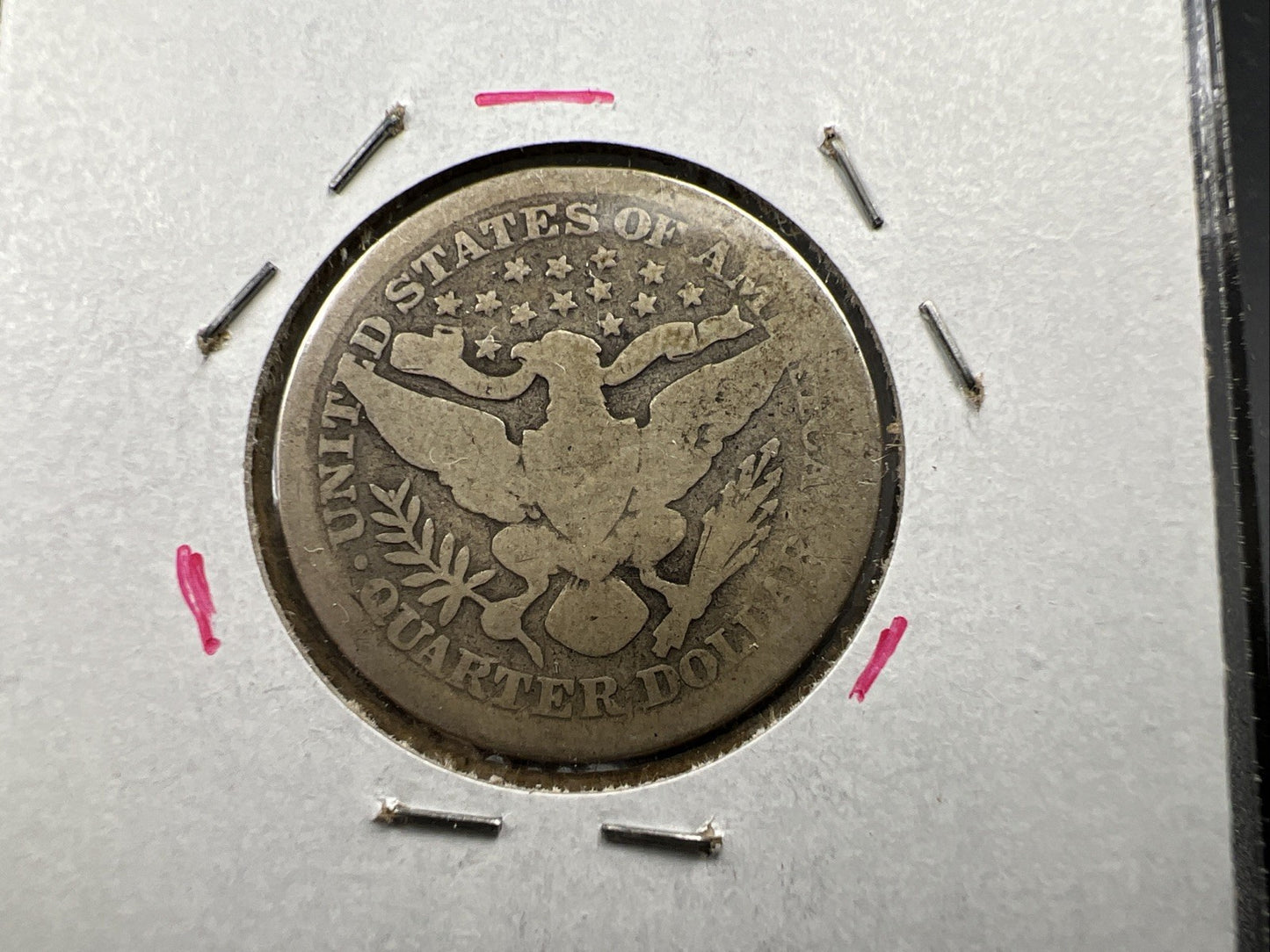 1896 P 25c Barber Silver Quarter Coin CH AG / Good Circulated SKU#A