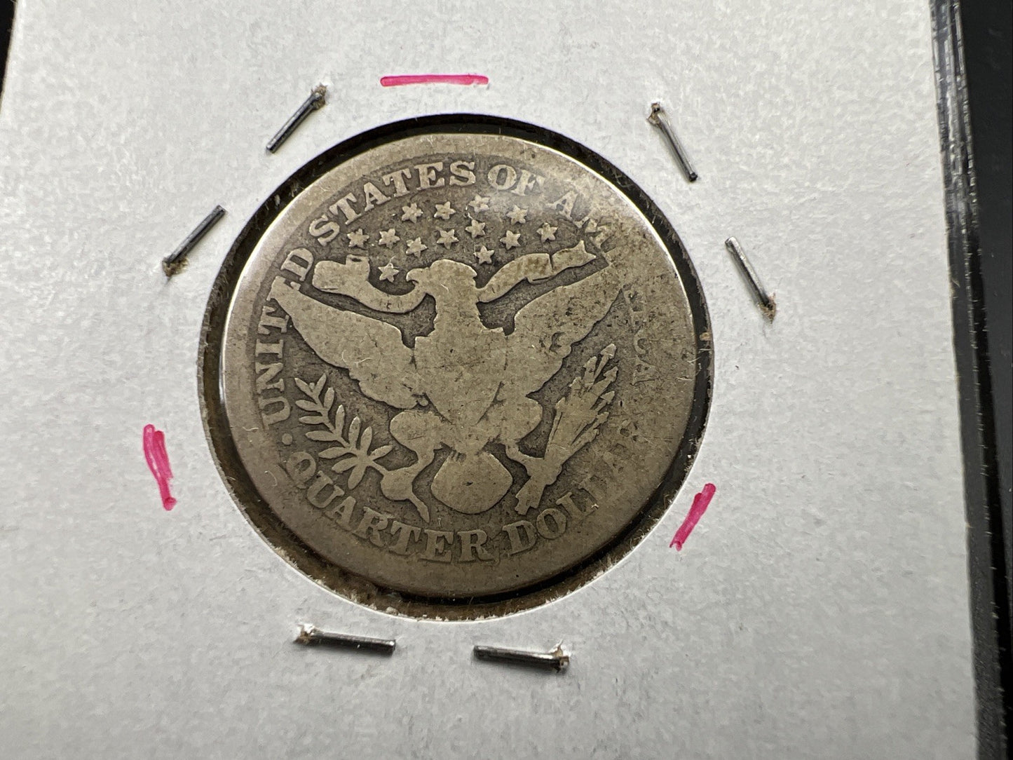 1896 P 25c Barber Silver Quarter Coin CH AG / Good Circulated SKU#A