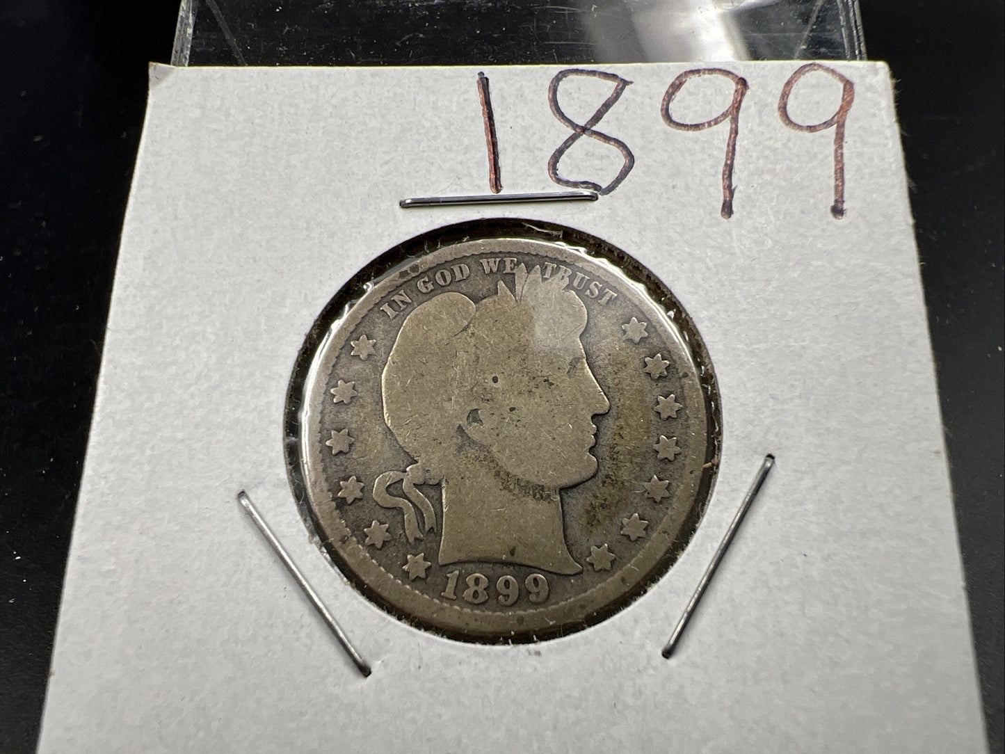 1899 P 25c Barber Silver Quarter Coin CH AG About Good Circulated SKU#A